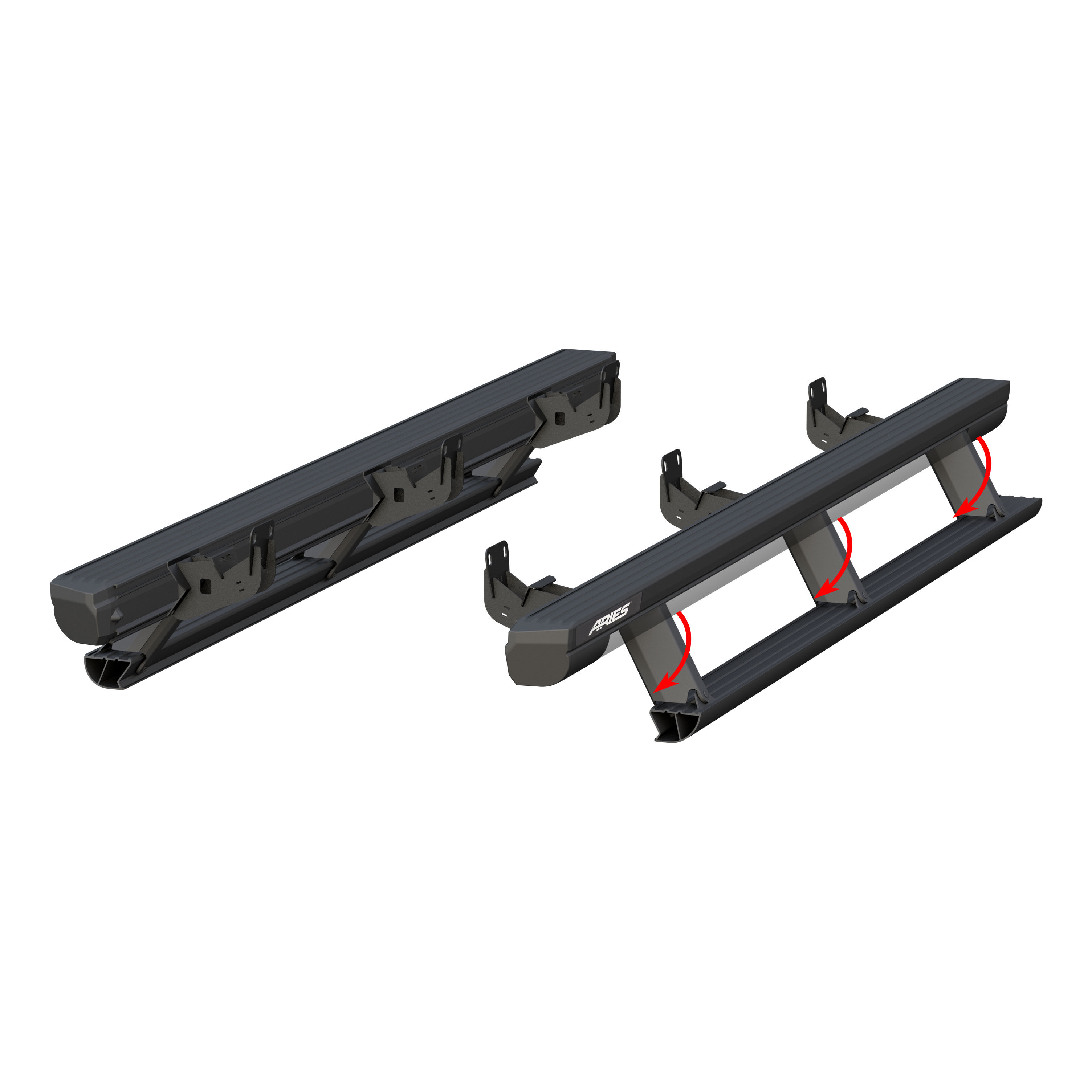 2009-2018 Dodge Ram 3500 Aries ActionTrac Powered Running Boards SLT/Extended Crew Cab Pickup