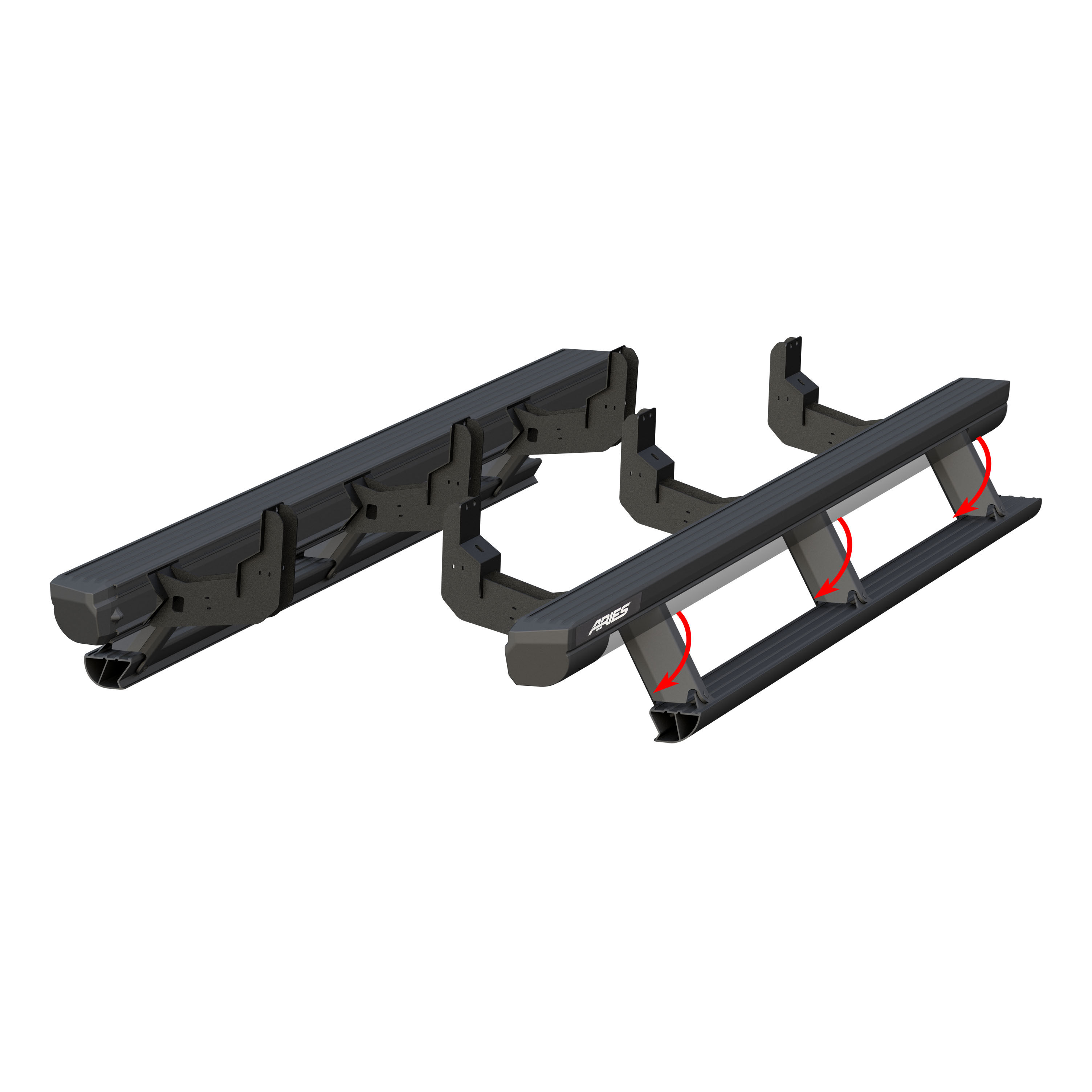 2017-2018 Nissan Titan Aries ActionTrac Powered Running Boards SV/Crew Cab Pickup