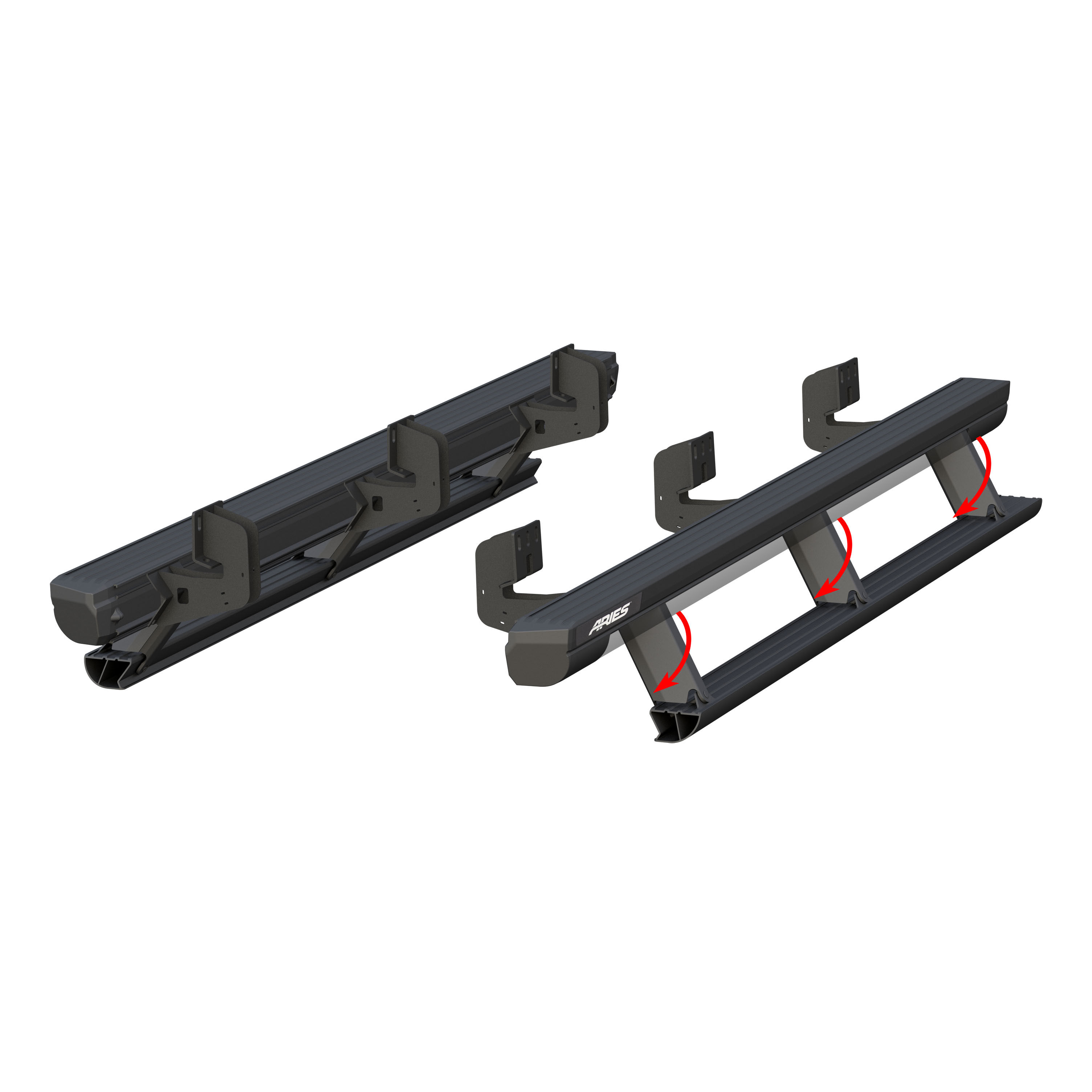 2009-2014 Ford F-150 Aries ActionTrac Powered Running Boards XLT/Crew Cab Pickup