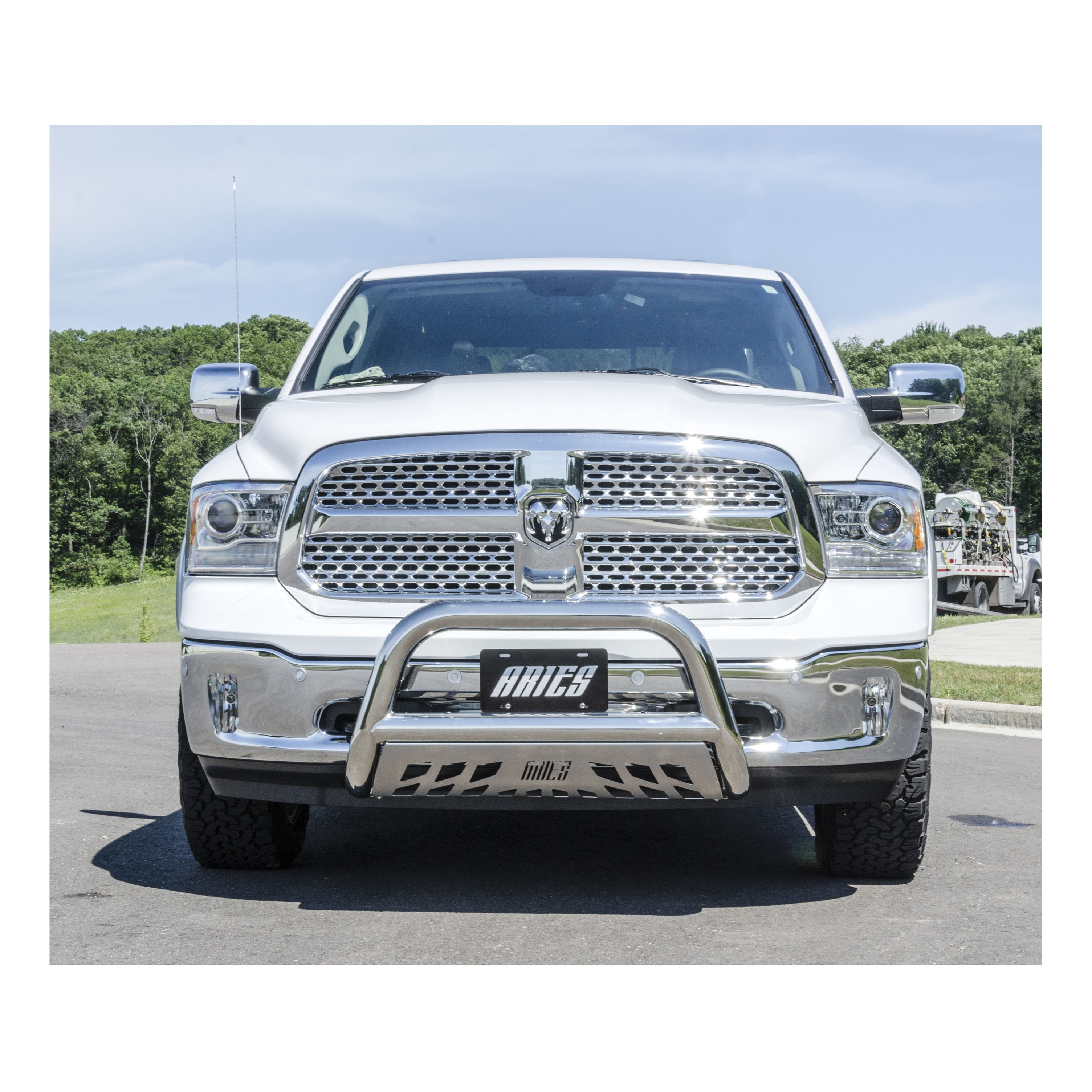 2009-2017 Dodge Ram 1500 Aries Stainless 3" Bull Bar ALL/Excluding Rebel Package