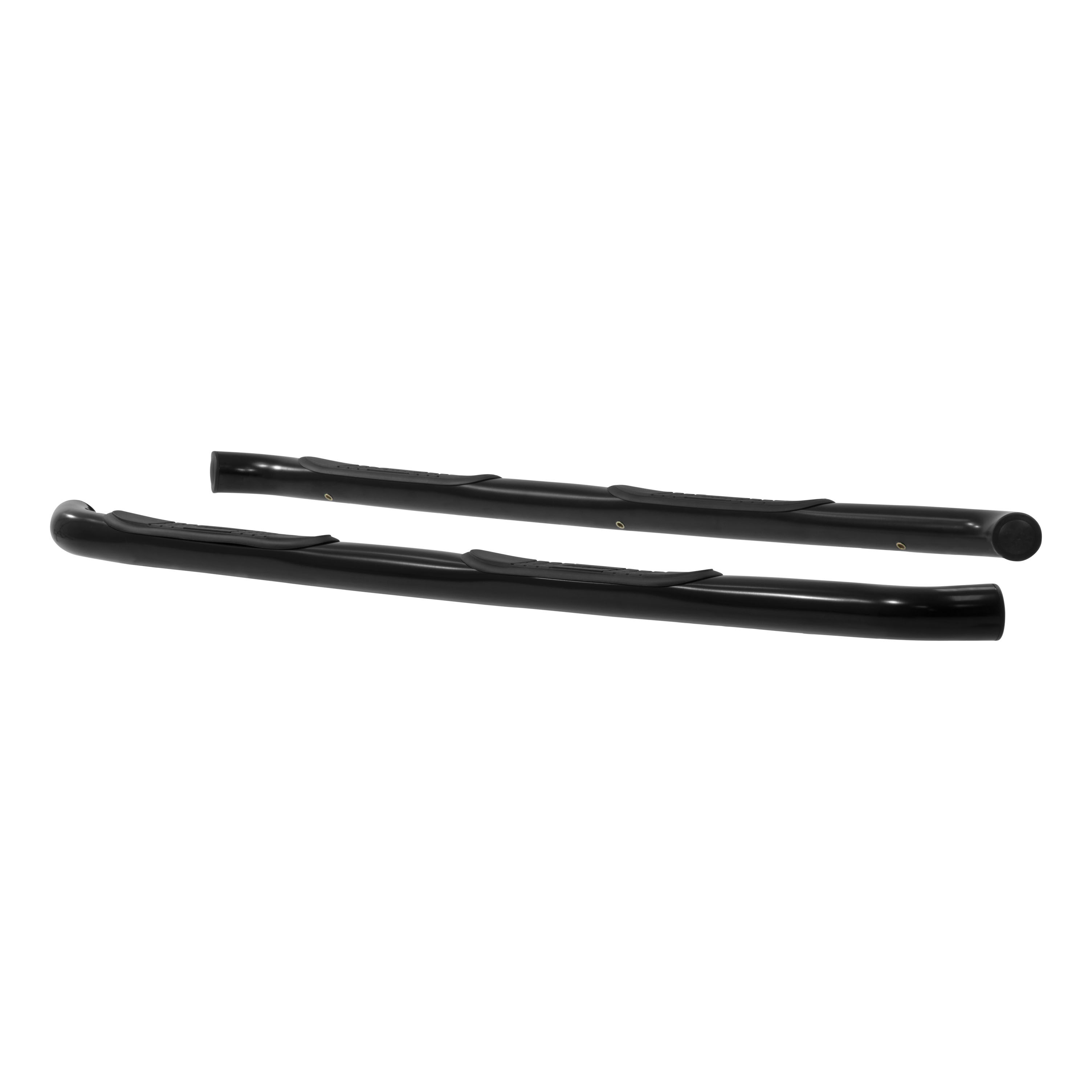 2007-2017 Jeep Wrangler Aries 3" Round Semi-Gloss Black Steel Side Bars Unlimited Sahara