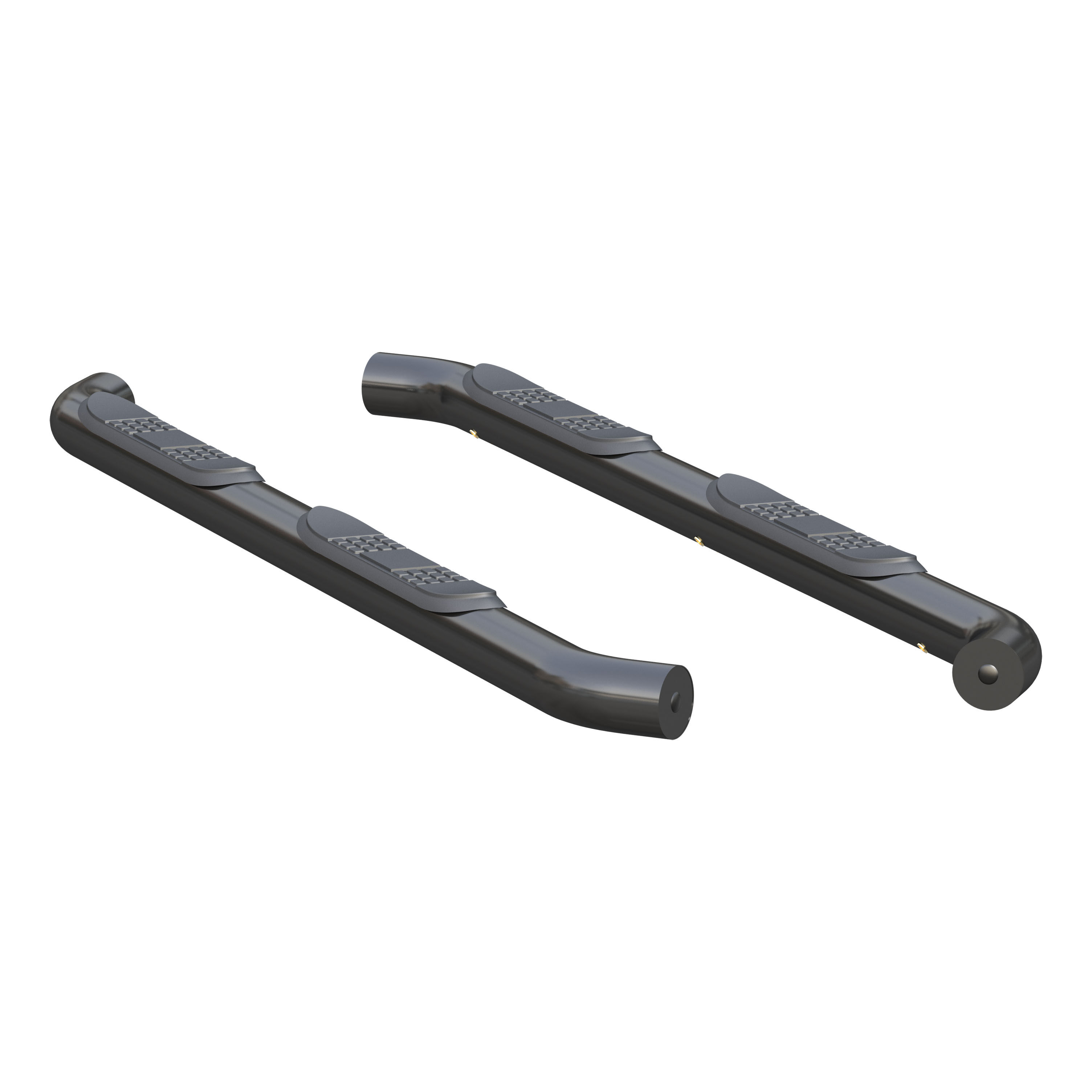 2018 Jeep Wrangler Aries 3" Round Semi-Gloss Black Steel Side Bars Unlimited Sport S