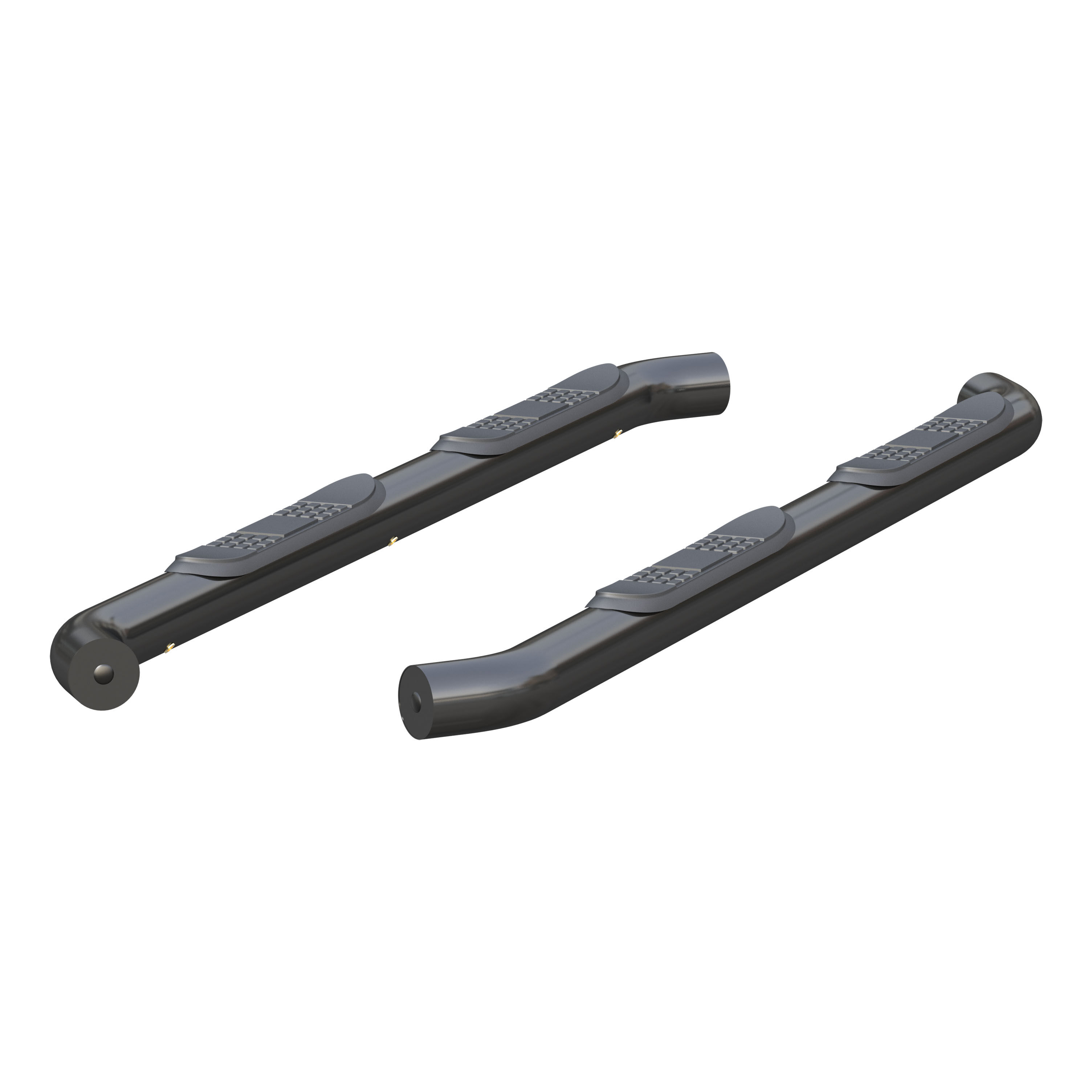 2018 Jeep Wrangler Aries 3" Round Semi-Gloss Black Steel Side Bars Unlimited Sport S - 35701