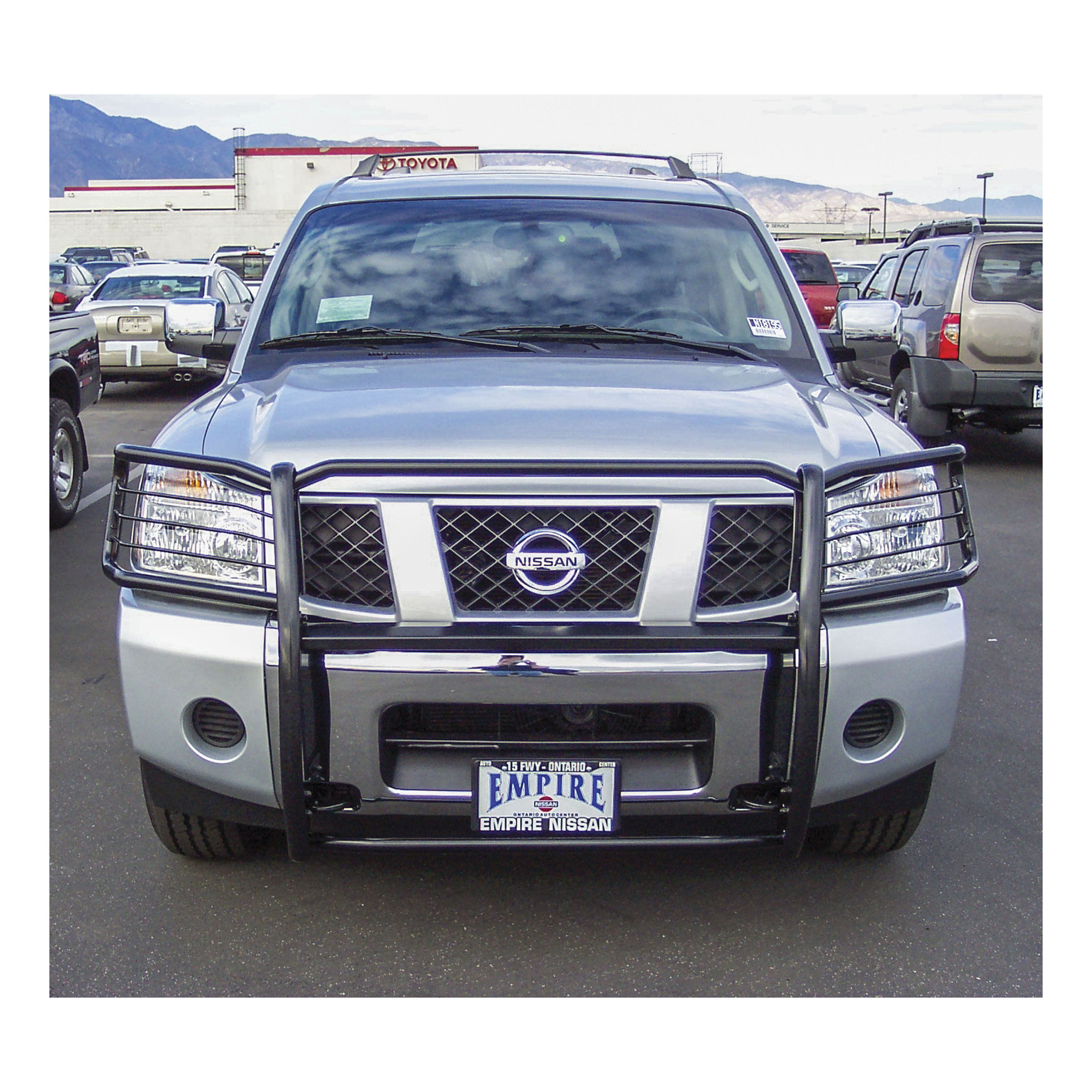 2004-2015 Nissan Titan Aries Black Grille Guard EXCLUDING XE MODEL/INCLUDING PRO 4X