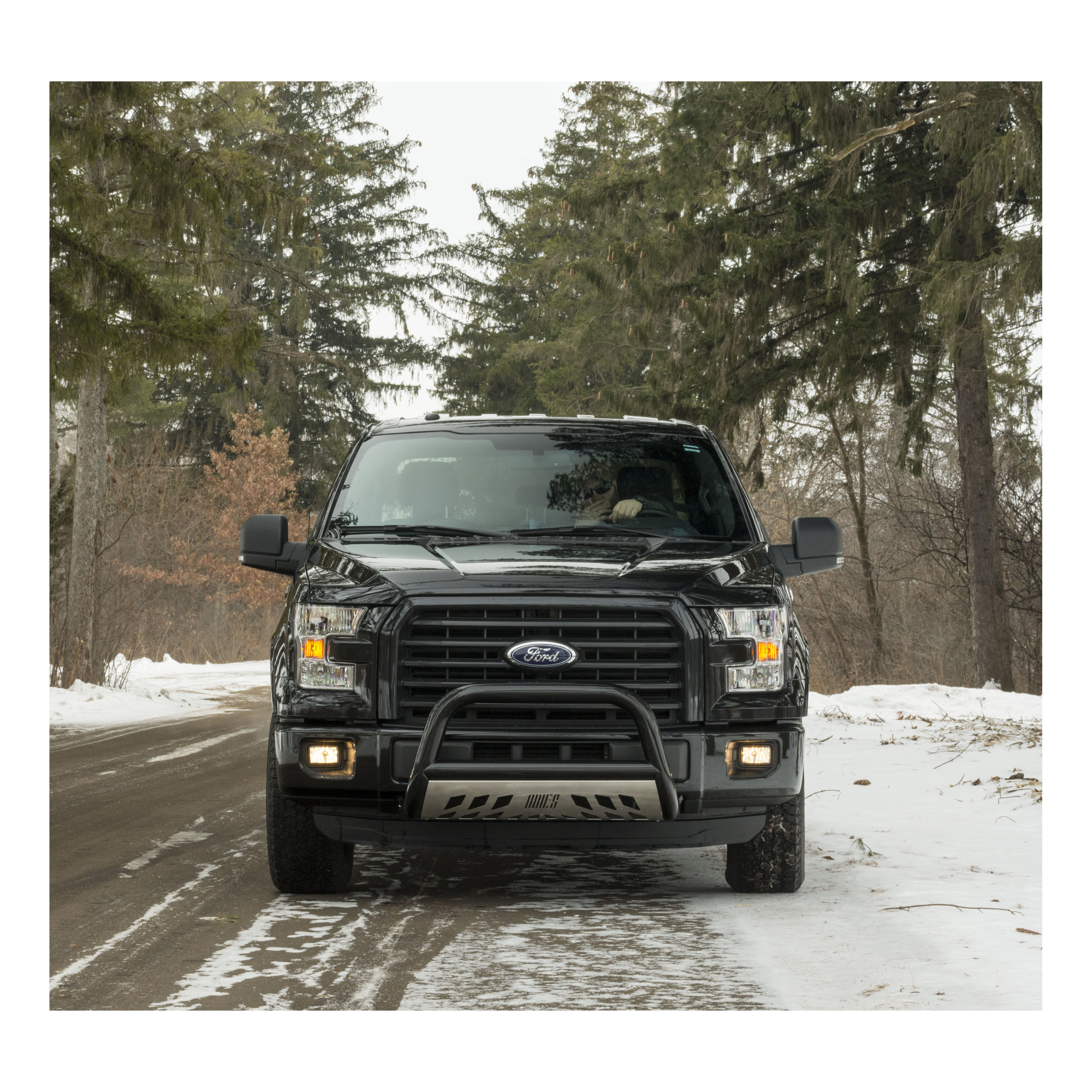 2004-2018 Ford F-150 Aries Black 3" Bull Bar XLT/NOT FOR ECOBOOST