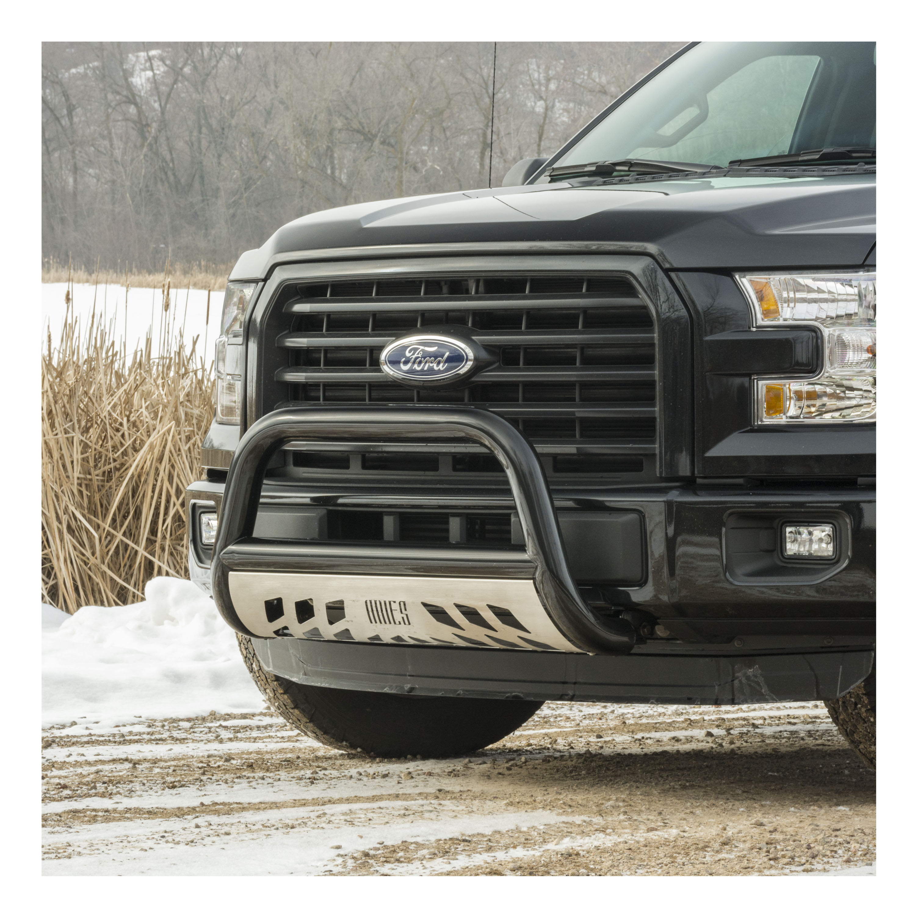 2004-2018 Ford F-150 Aries Black 3" Bull Bar XLT/NOT FOR ECOBOOST