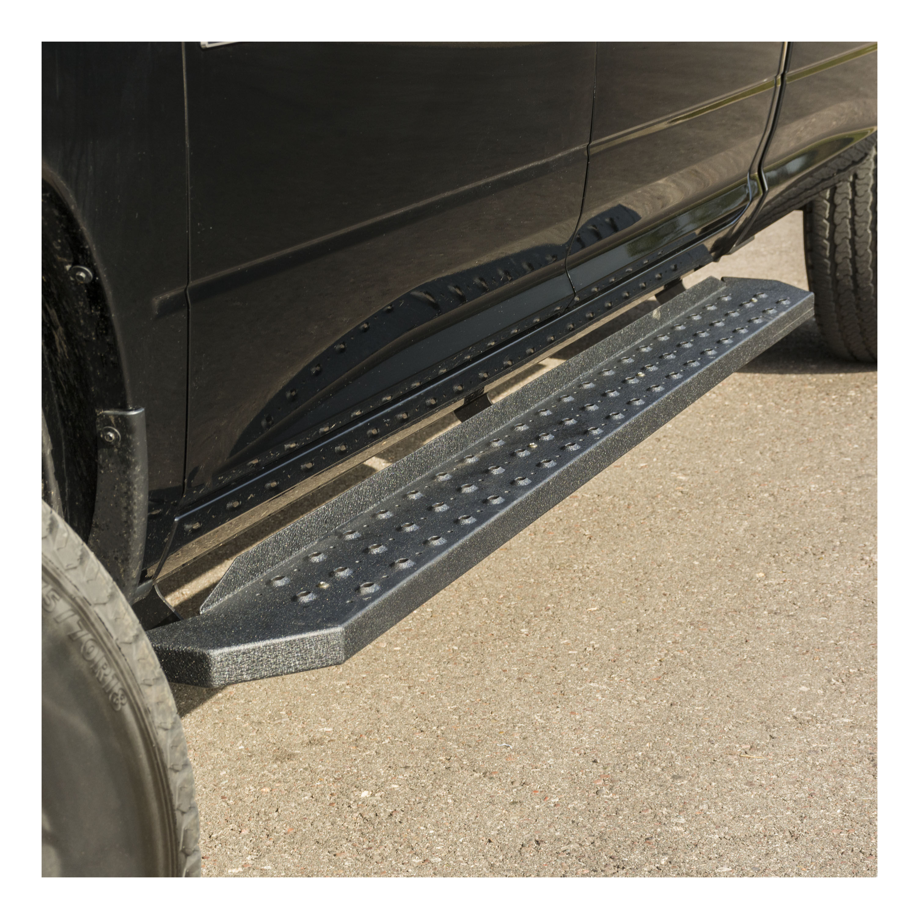 1999-2016 Ford F-350 Aries Black RidgeStep 6-1/2" Running Boards (No Brackets) Regular Cab (Gas and Diesel)