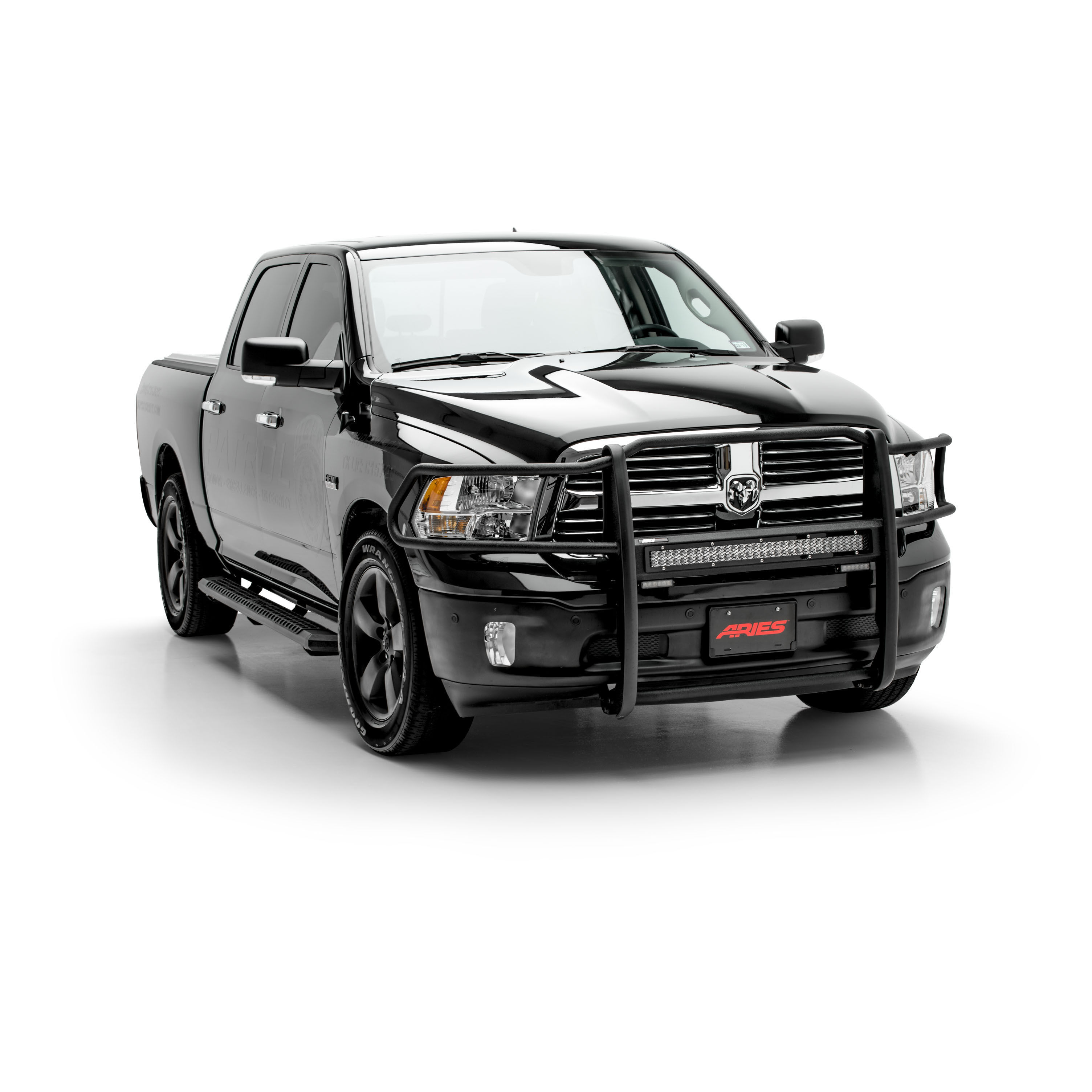 2009-2017 Dodge Ram 1500 Aries Black Pro Series Grille Guard