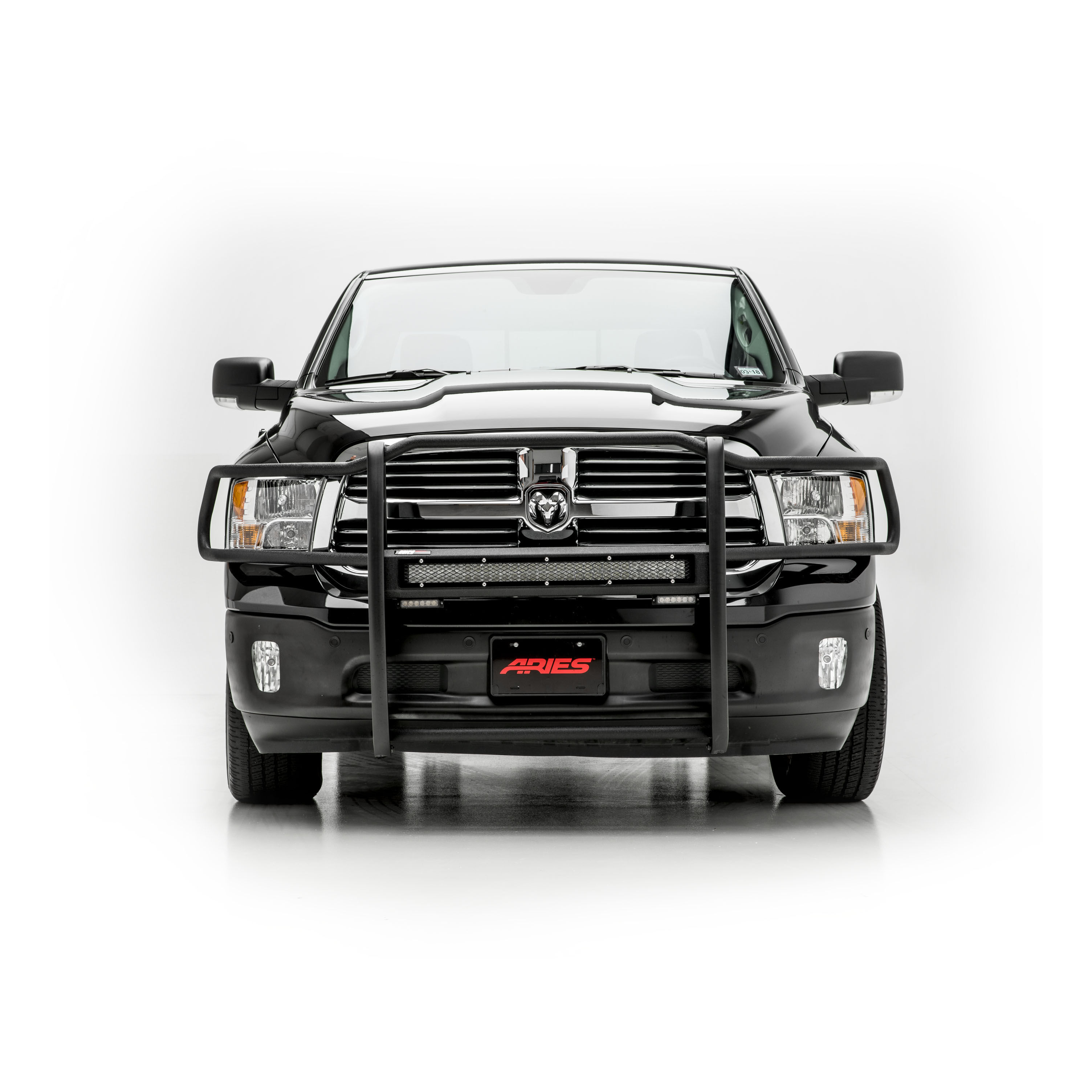 2009-2017 Dodge Ram 1500 Aries Black Pro Series Grille Guard