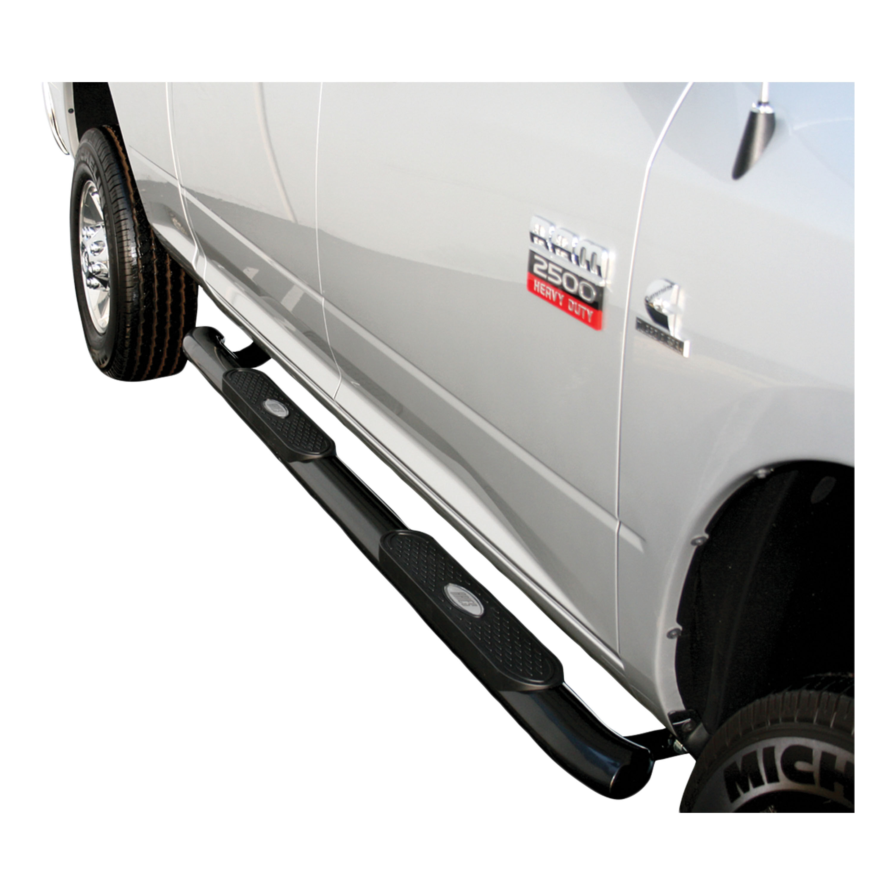 2007-2018 Toyota Tundra Aries Black 4" Oval Side Bars Limited/Extended Cab