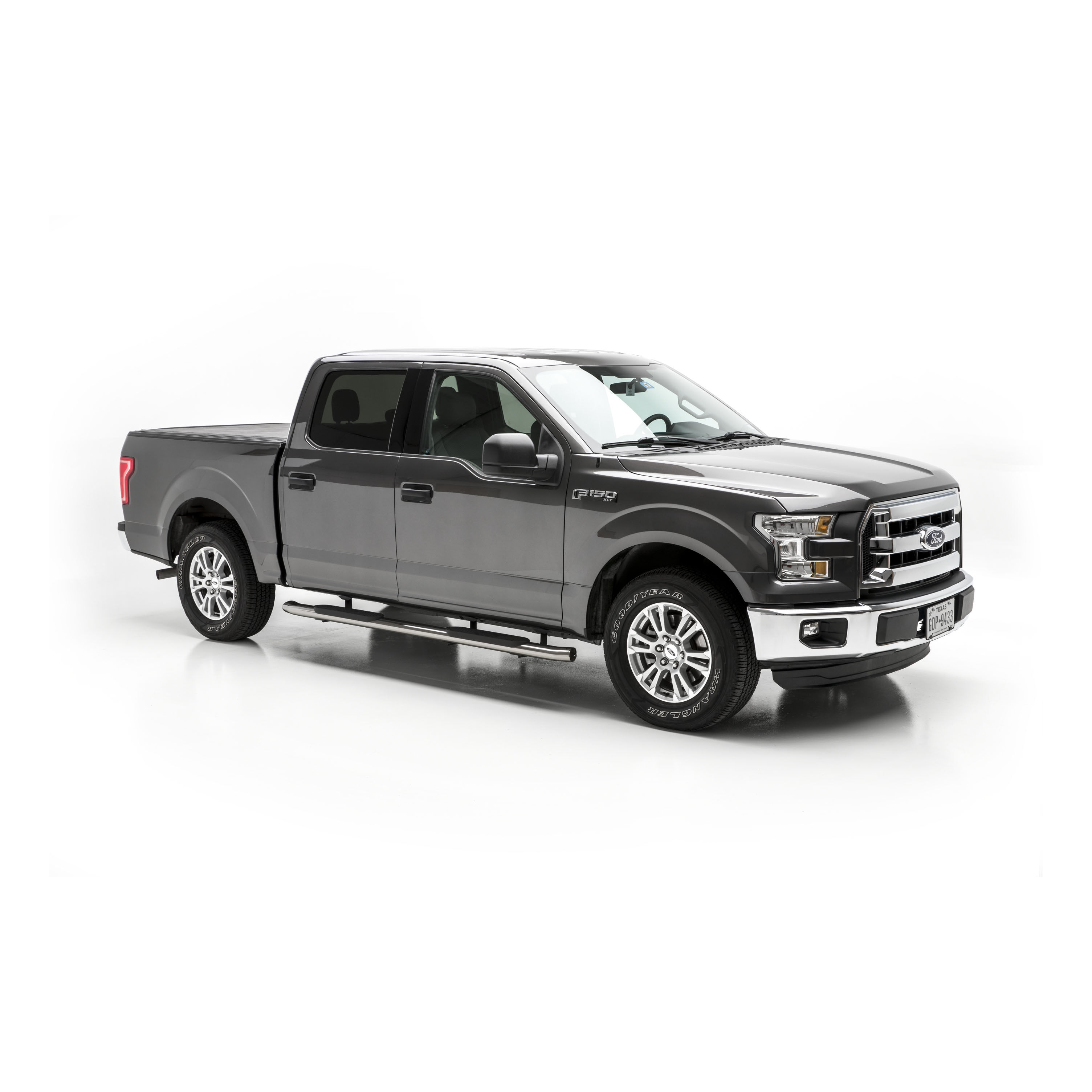 2015-2018 Ford F-150 Aries Stainless 4" Oval Side Bars XLT/Crew Cab