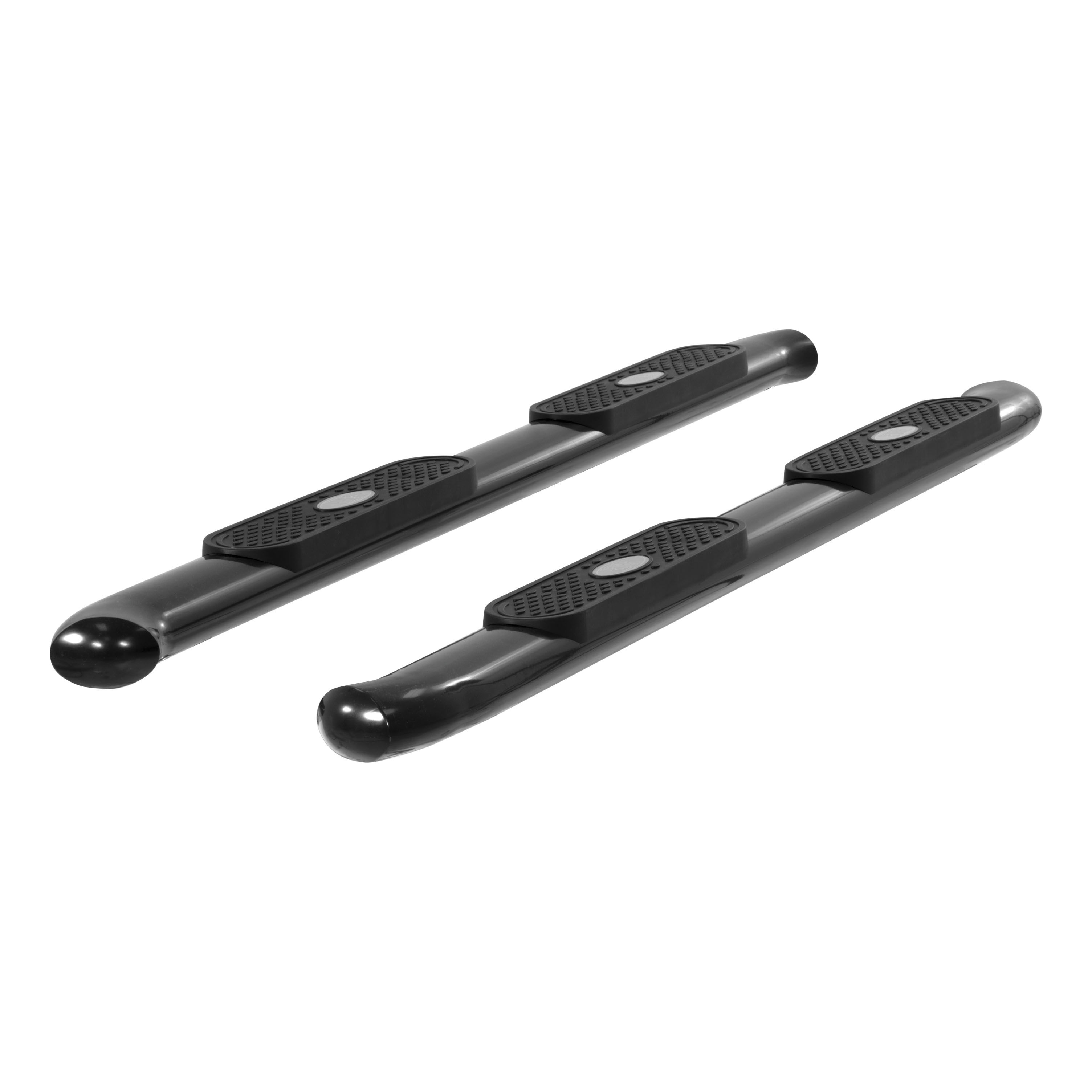 1999-2013 Chevy Silverado 1500 Aries Black 4" Oval Side Bars Extended Cab (Bushing Mount) - S224009