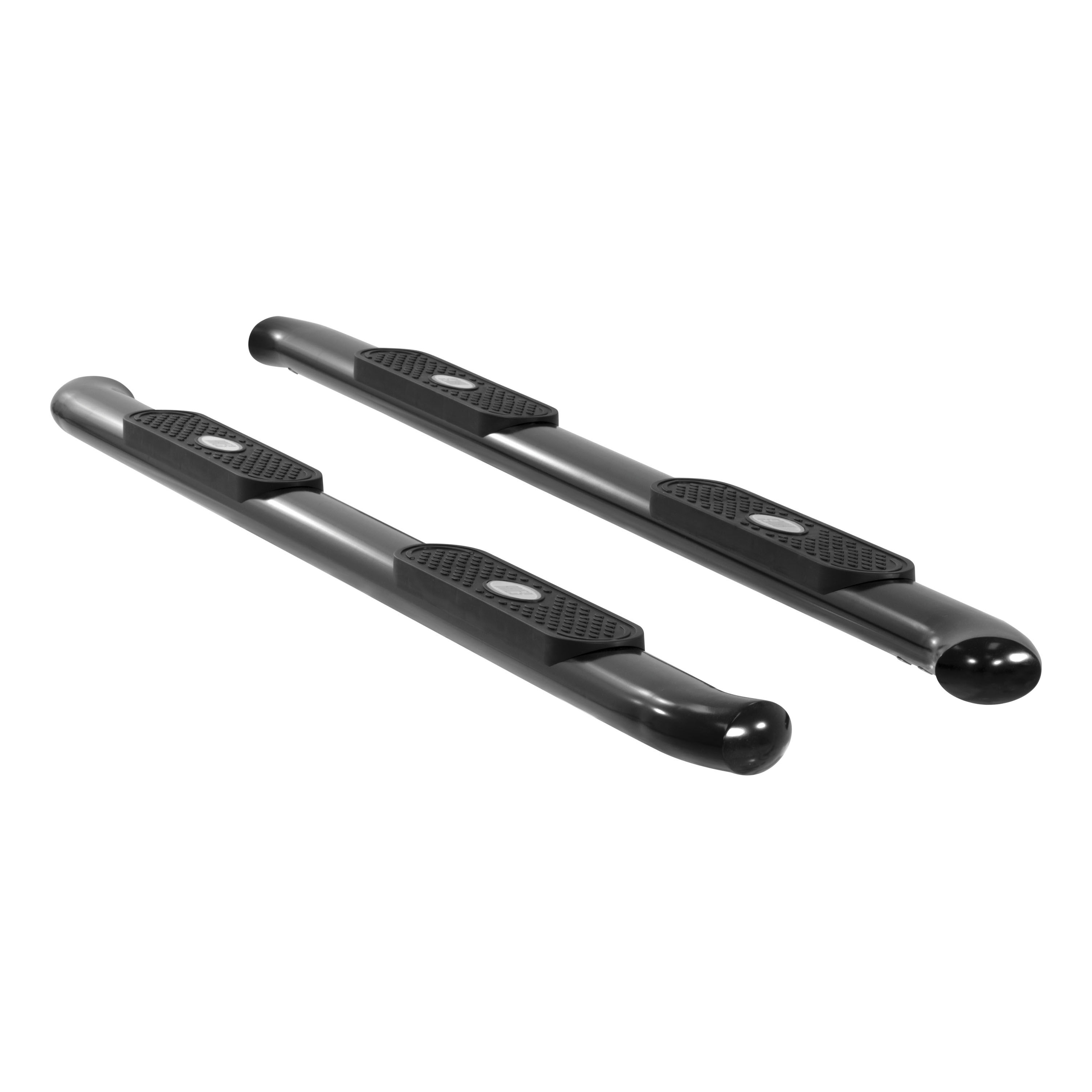 2001-2014 Chevy Silverado 3500 Aries Black 4" Oval Side Bars HD Crew Cab (Gas and Diesel)