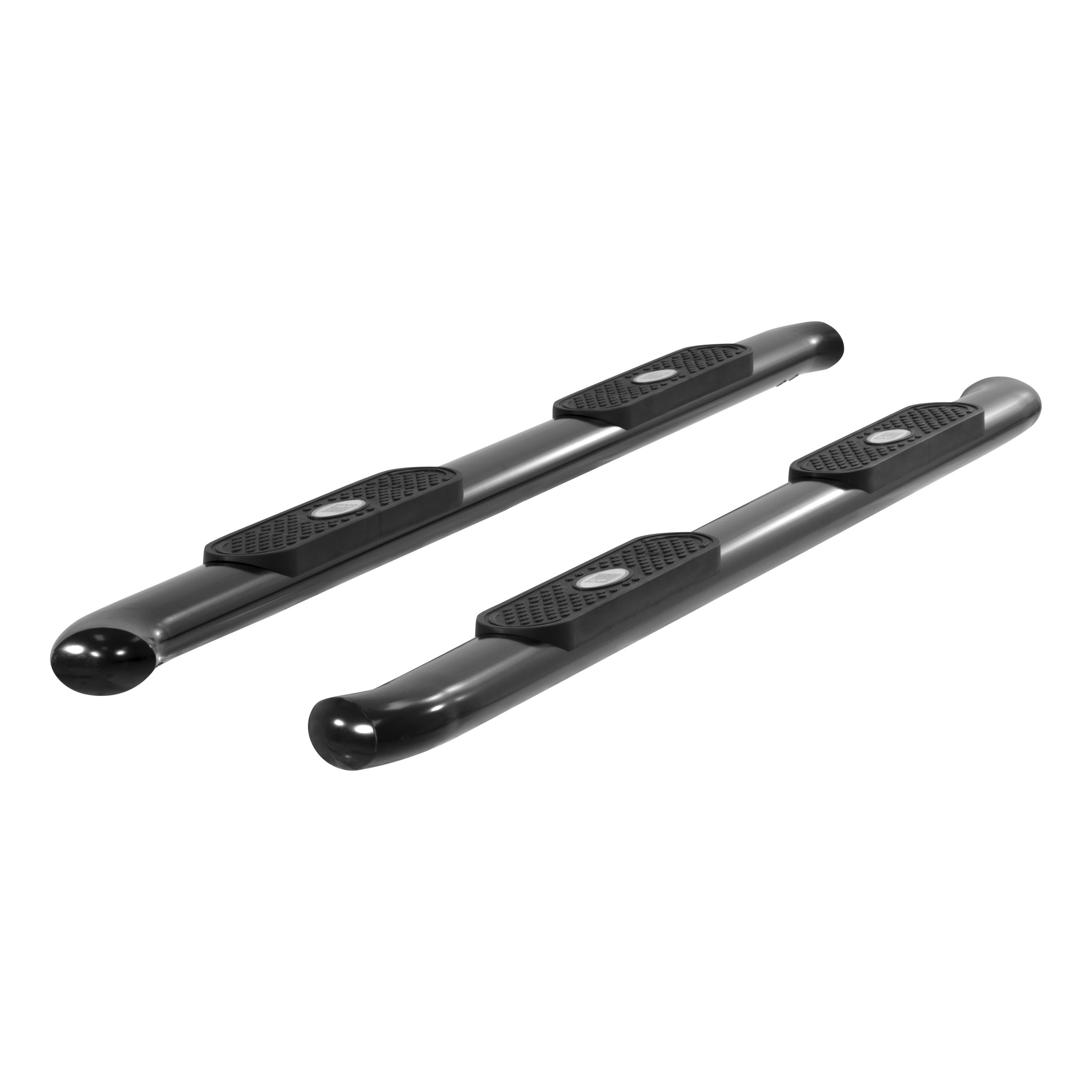 2001-2014 Chevy Silverado 3500 Aries Black 4" Oval Side Bars HD Crew Cab (Gas and Diesel) - S224013