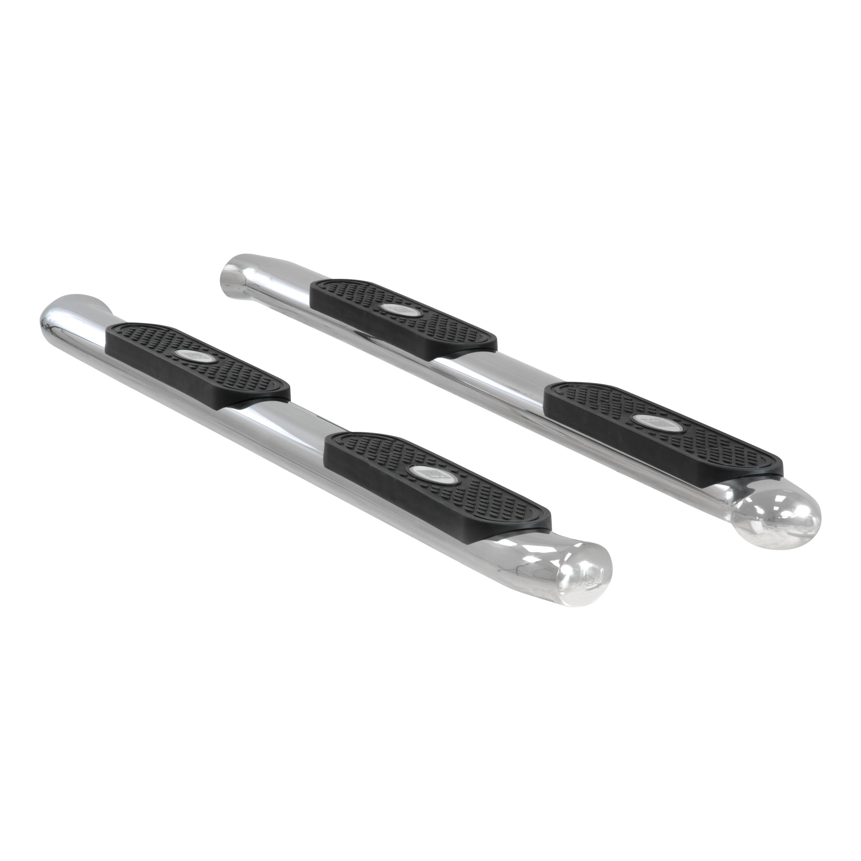 2007-2017 Chevy Silverado 3500 Aries Stainless 4" Oval Side Bars HD EXTENDED CAB (ROCKER PANEL MOUNT)