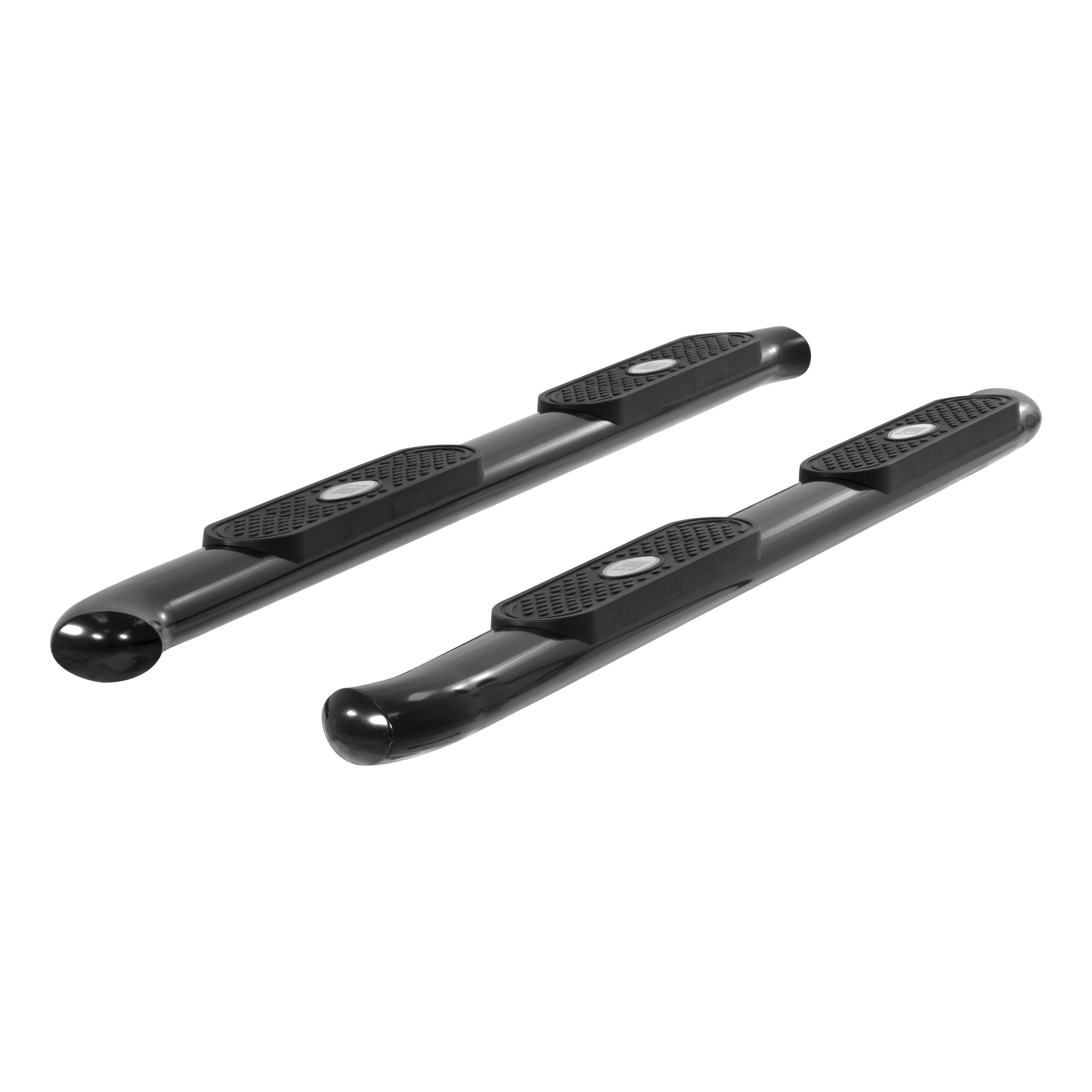 2007-2017 Chevy Silverado 3500 Aries Black 4" Oval Side Bars HD EXTENDED CAB (ROCKER PANEL MOUNT) - S224046