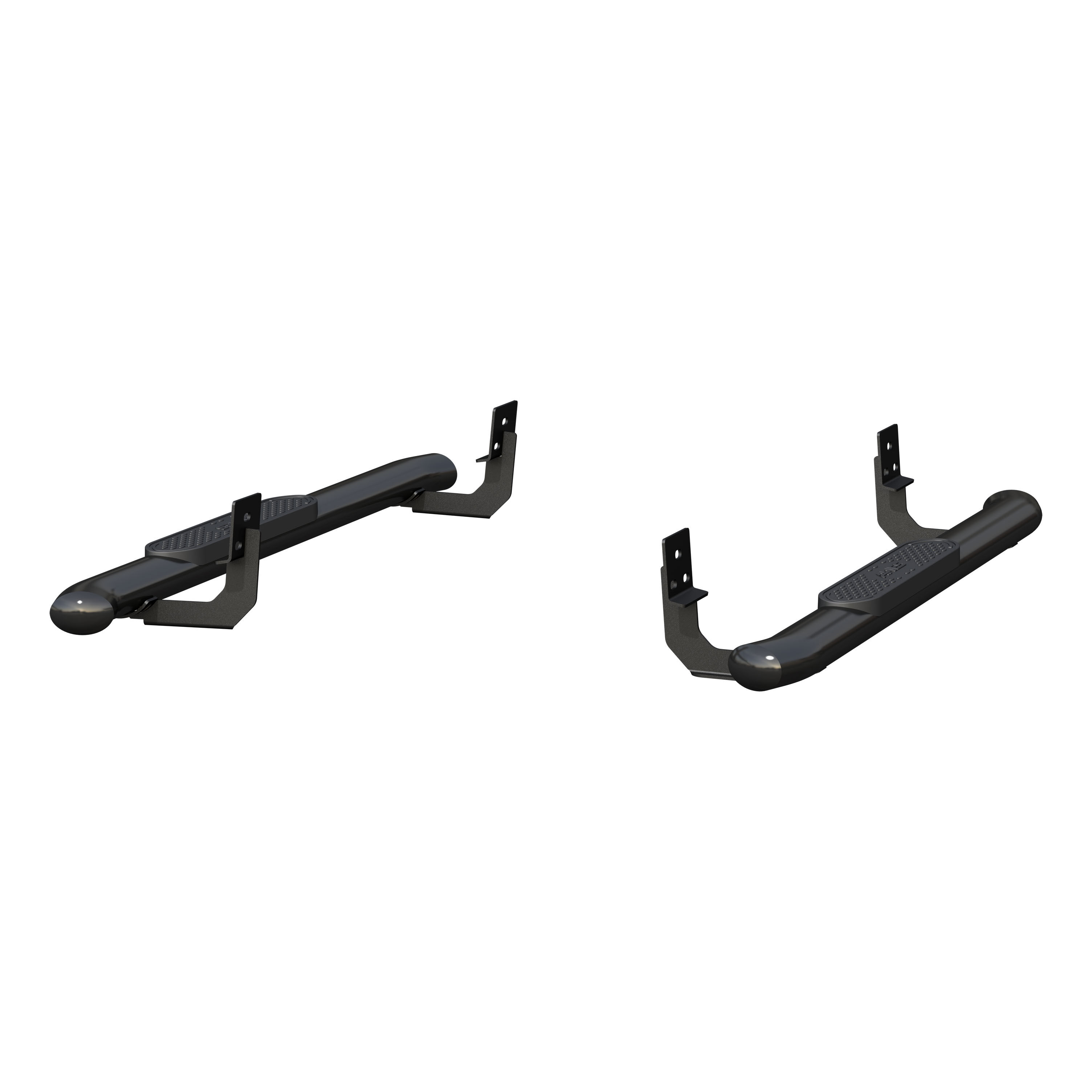 2009-2017 Dodge Ram 3500 Aries Black 4" Oval Side Bars Standard Cab