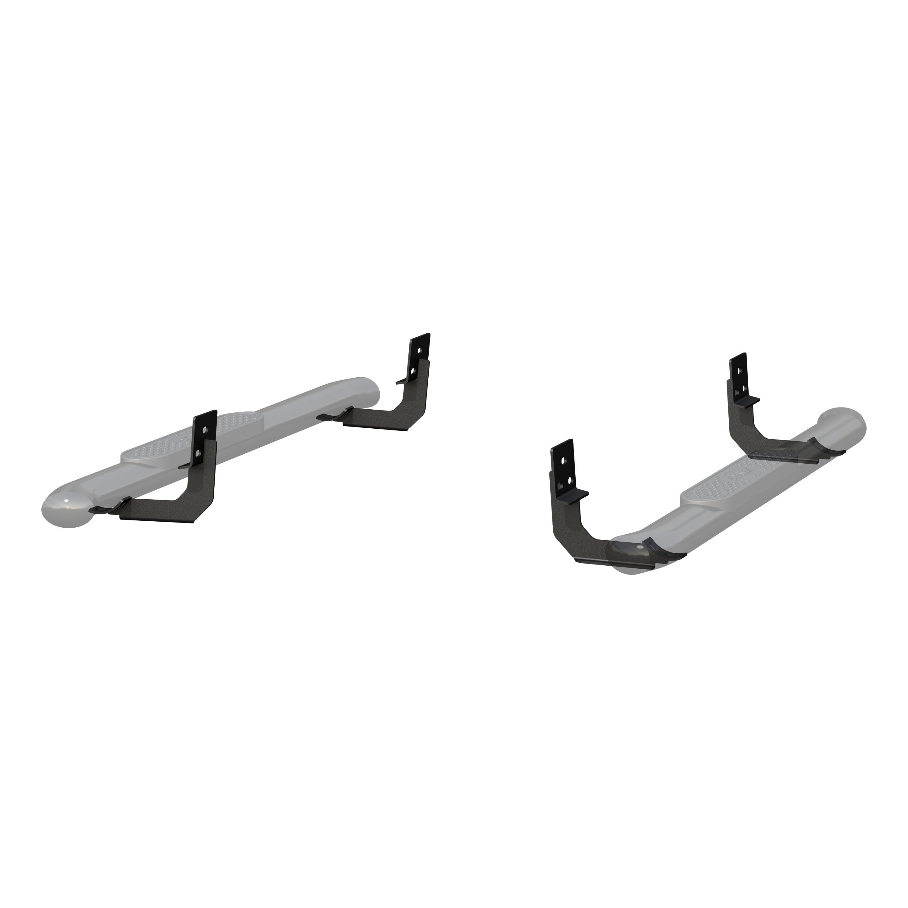 2009-2017 Dodge Ram 3500 Aries Black 4" Oval Side Bars Standard Cab