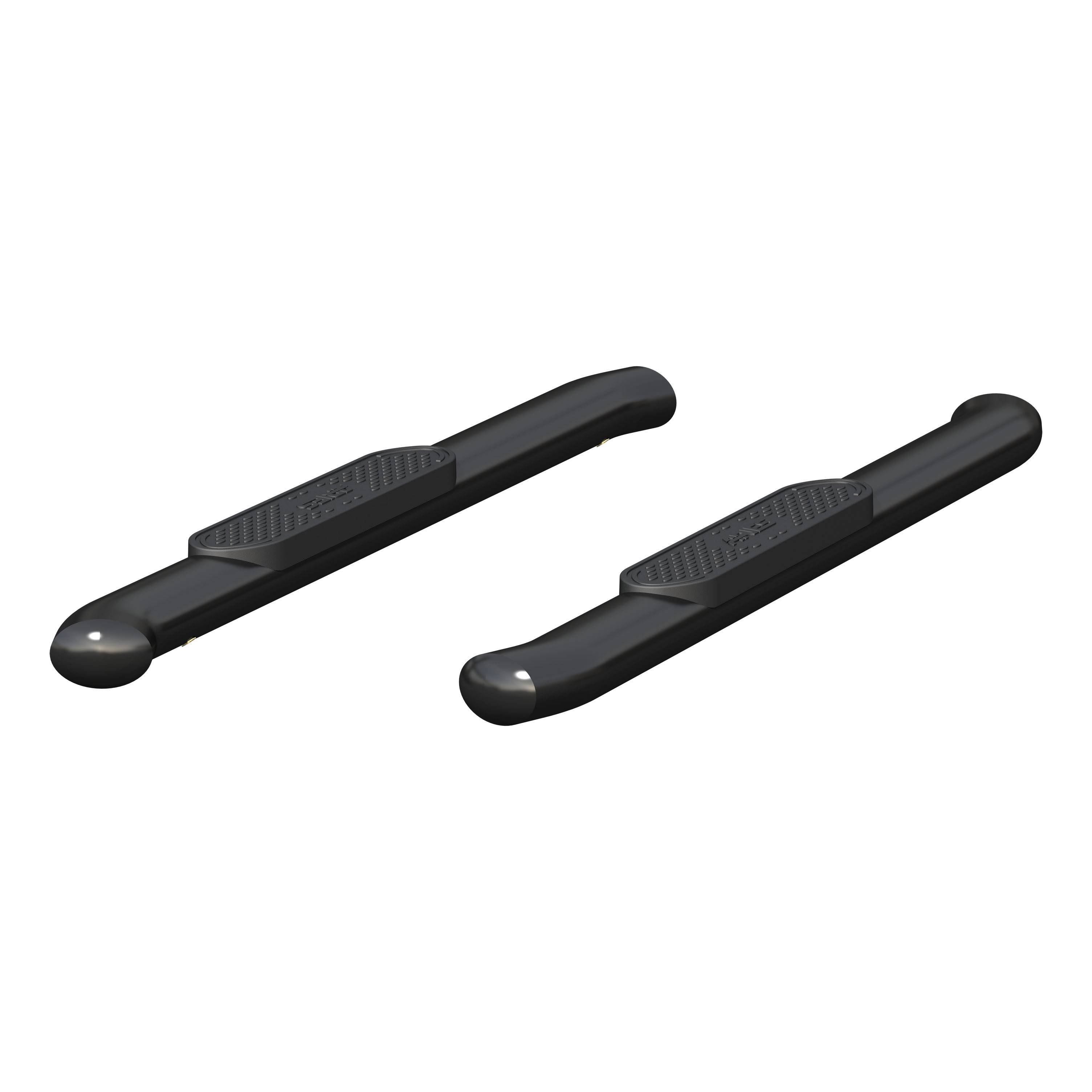 2009-2017 Dodge Ram 3500 Aries Black 4" Oval Side Bars Standard Cab - S225039