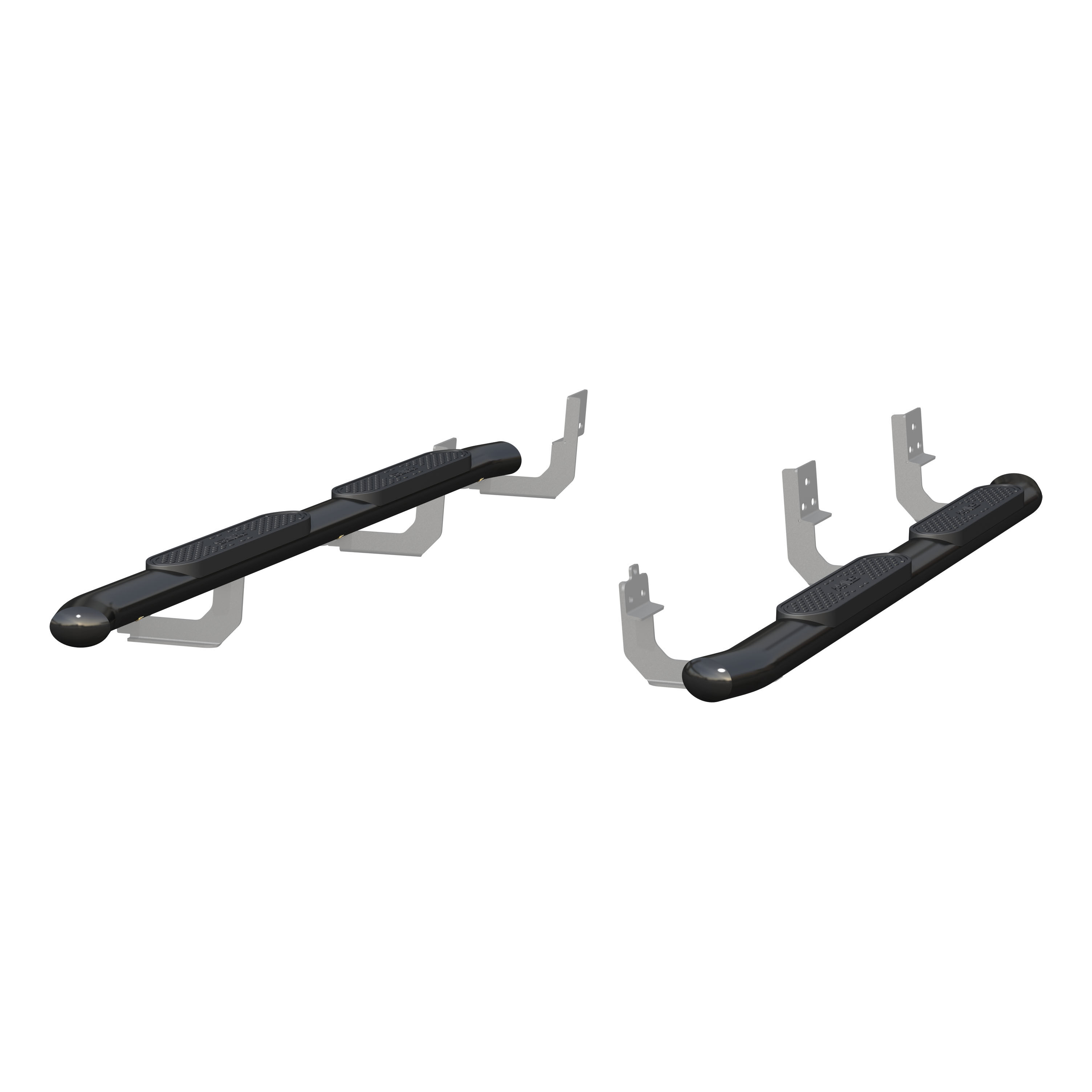 2009-2016 Dodge Ram 1500 Aries Black 4" Oval Side Bars Extended Cab