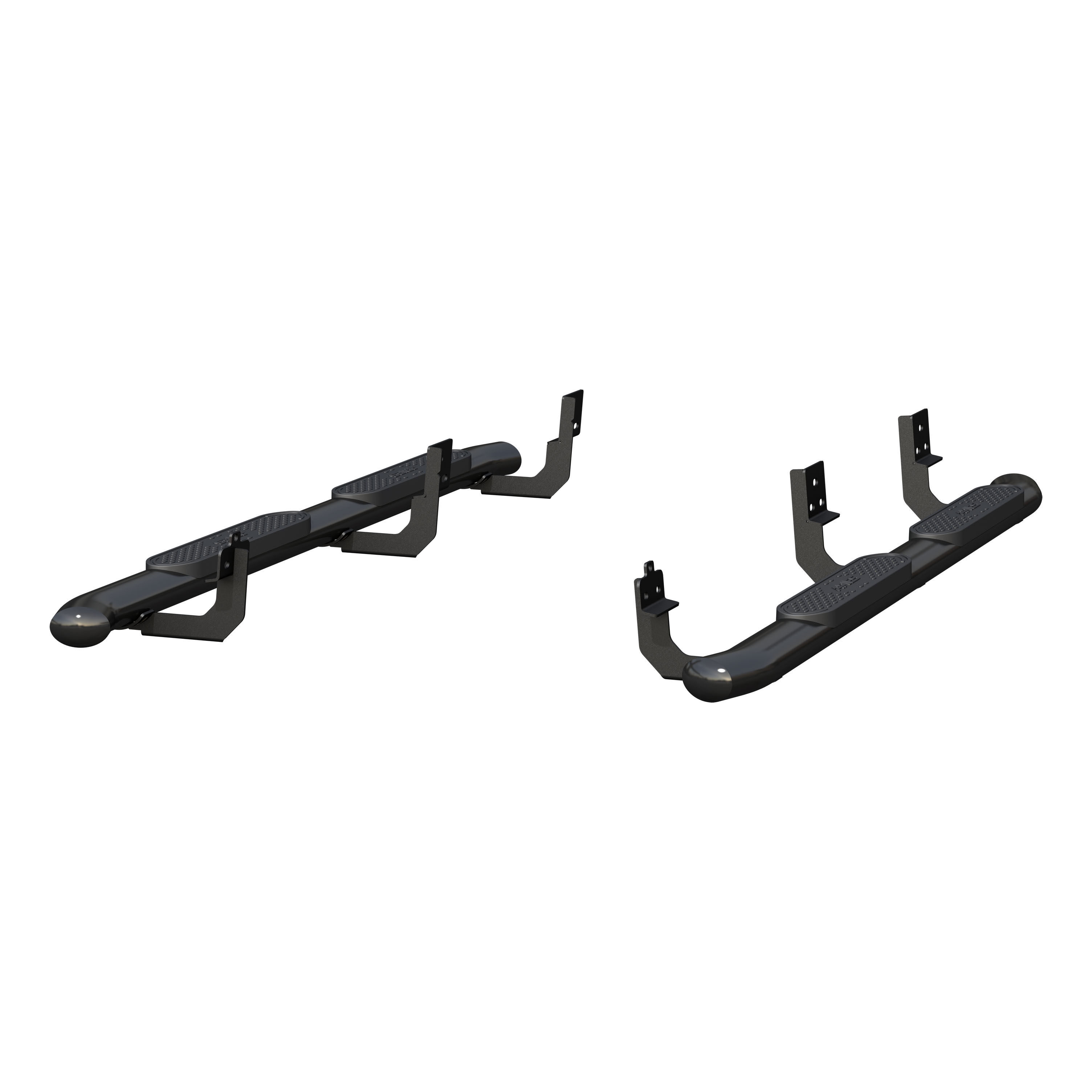 2009-2016 Dodge Ram 1500 Aries Black 4" Oval Side Bars Extended Cab