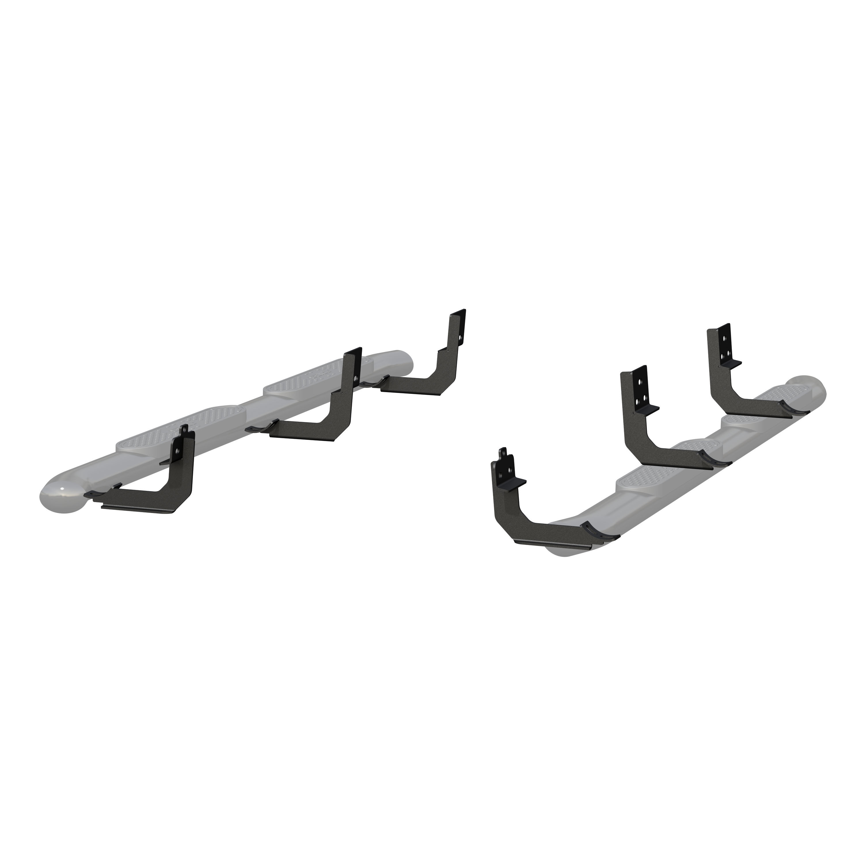 2009-2016 Dodge Ram 1500 Aries Black 4" Oval Side Bars Extended Cab