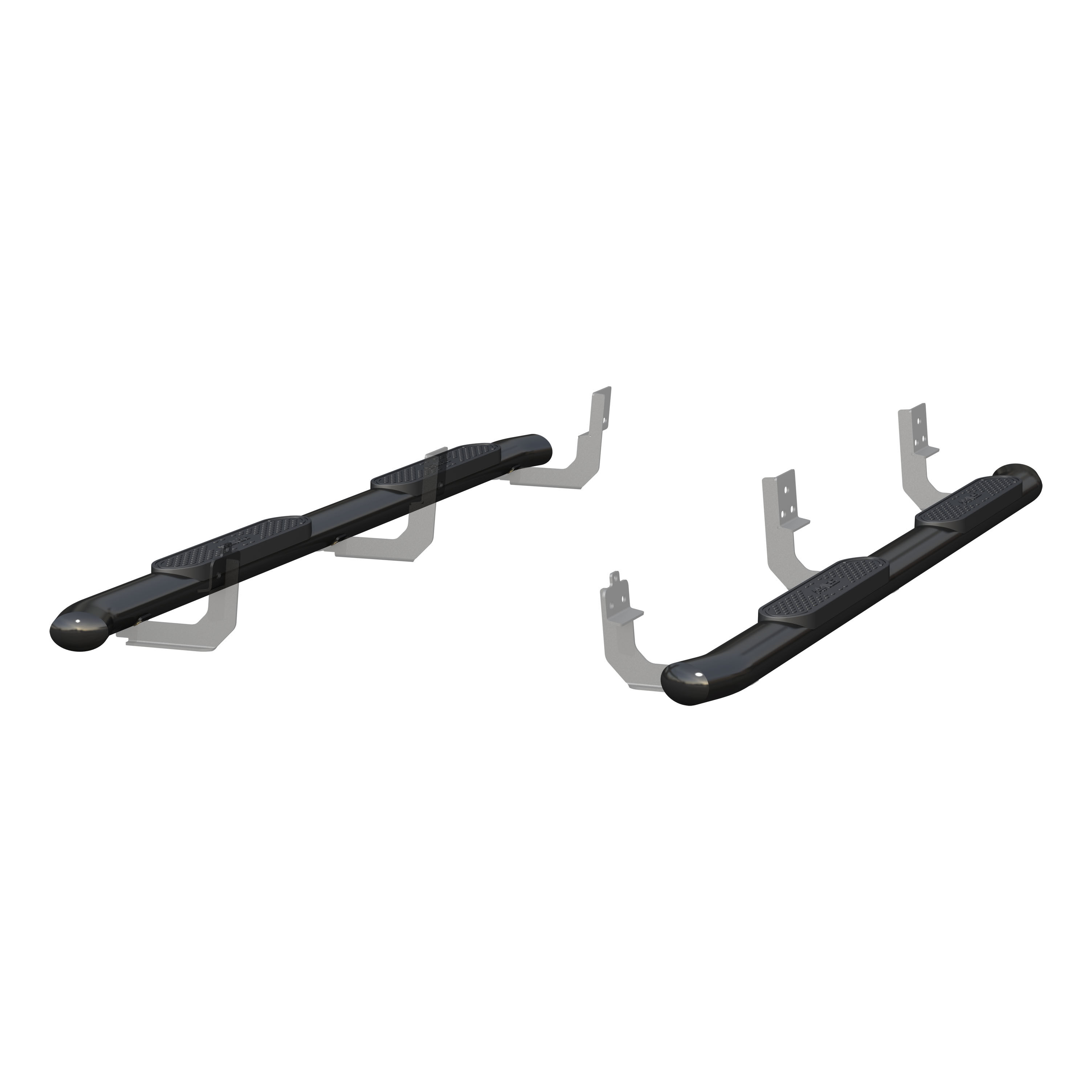 2009-2017 Dodge Ram 3500 Aries Black 4" Oval Side Bars CREW CAB