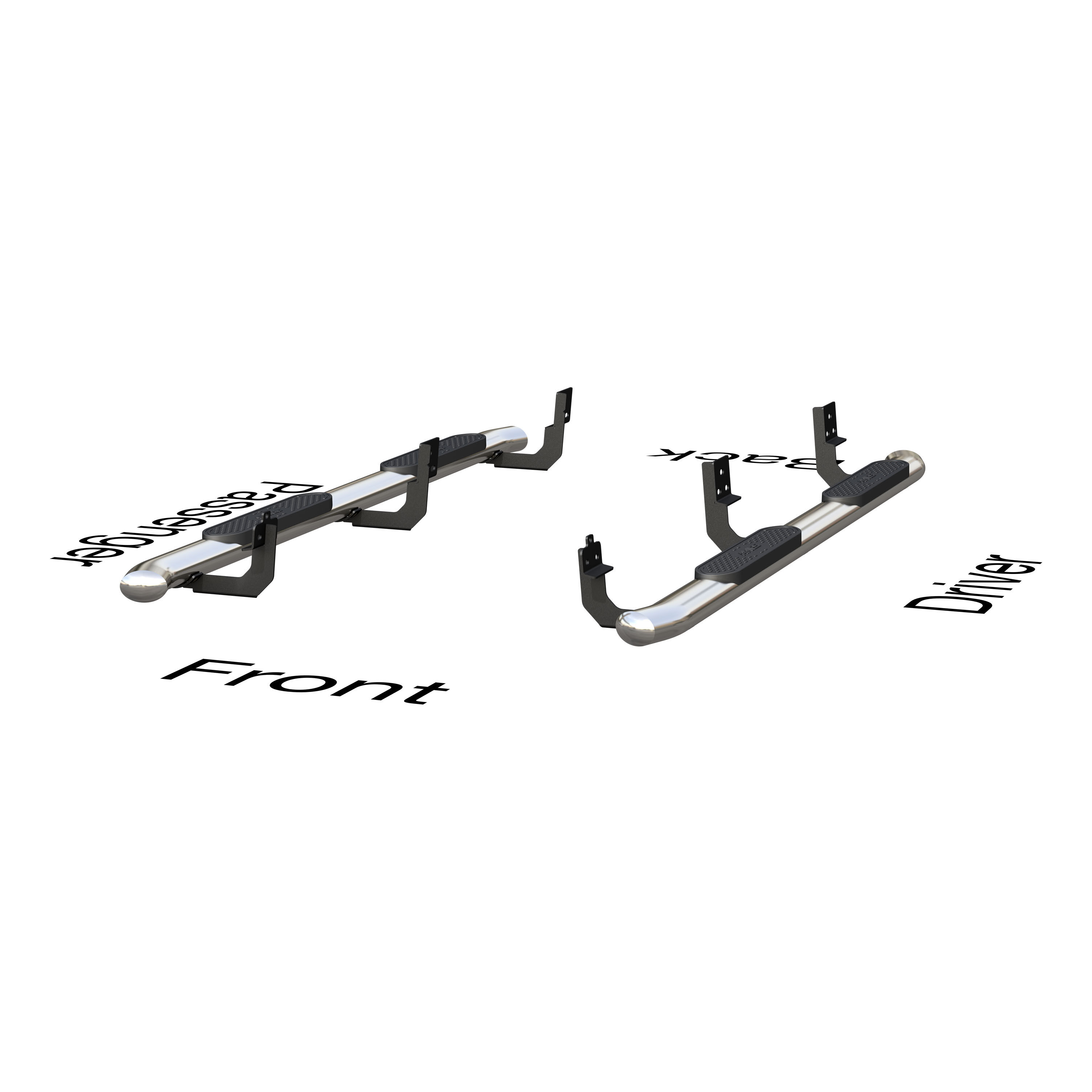 2009-2017 Dodge Ram 3500 Aries Stainless 4" Oval Side Bars CREW CAB