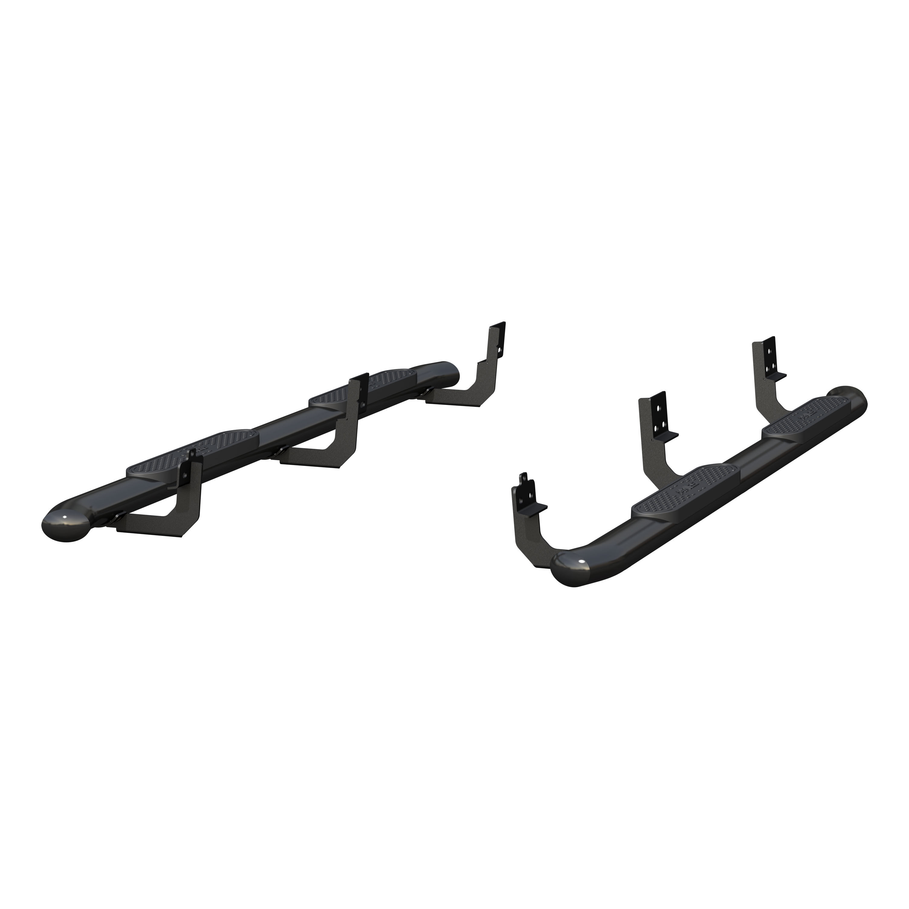 2009-2017 Dodge Ram 3500 Aries Black 4" Oval Side Bars CREW CAB