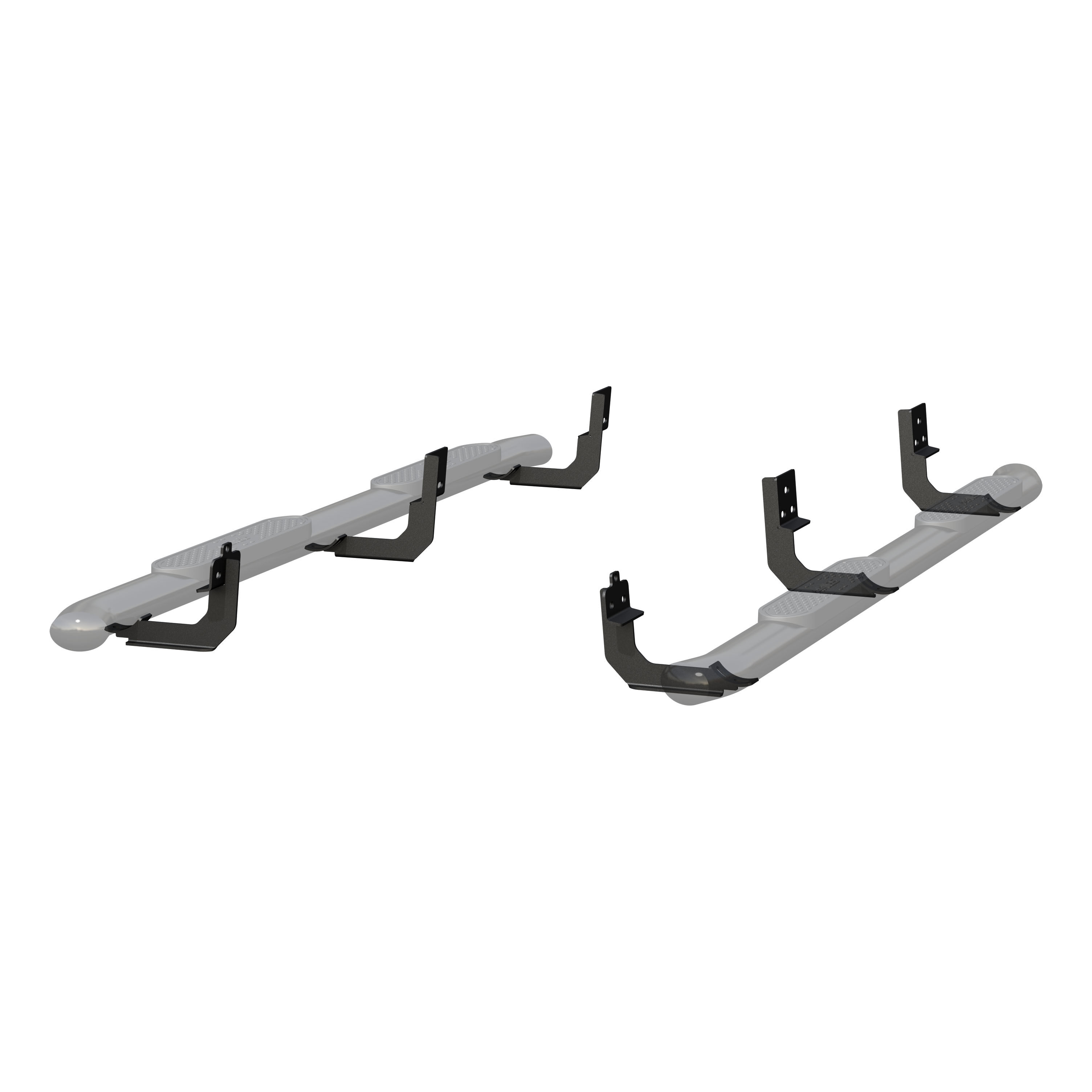 2009-2017 Dodge Ram 3500 Aries Black 4" Oval Side Bars CREW CAB
