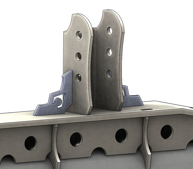 Tall Adjustable Truss Upper Link Mount 2.63 Inch by Artec Industries