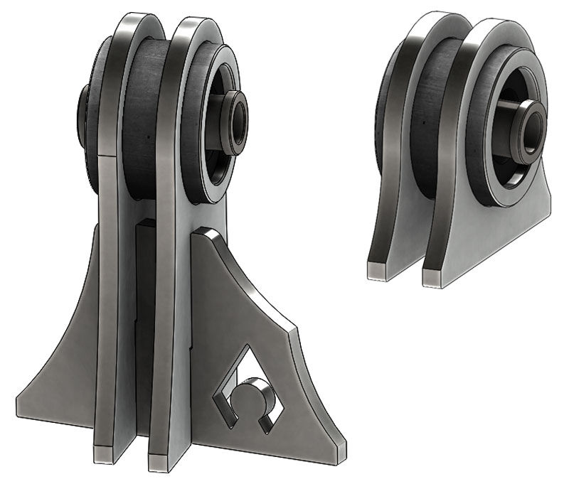 Jeep TJ Weld On UCA Brackets For Low Pro Front Truss Daystar Bushings 7/16 Inch Bolt Size by Artec Industries