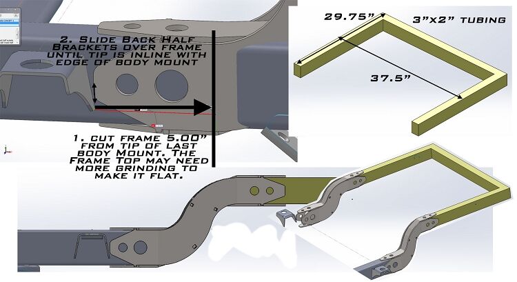 TJ/YJ Back Half Frame Kit by Artec Industries