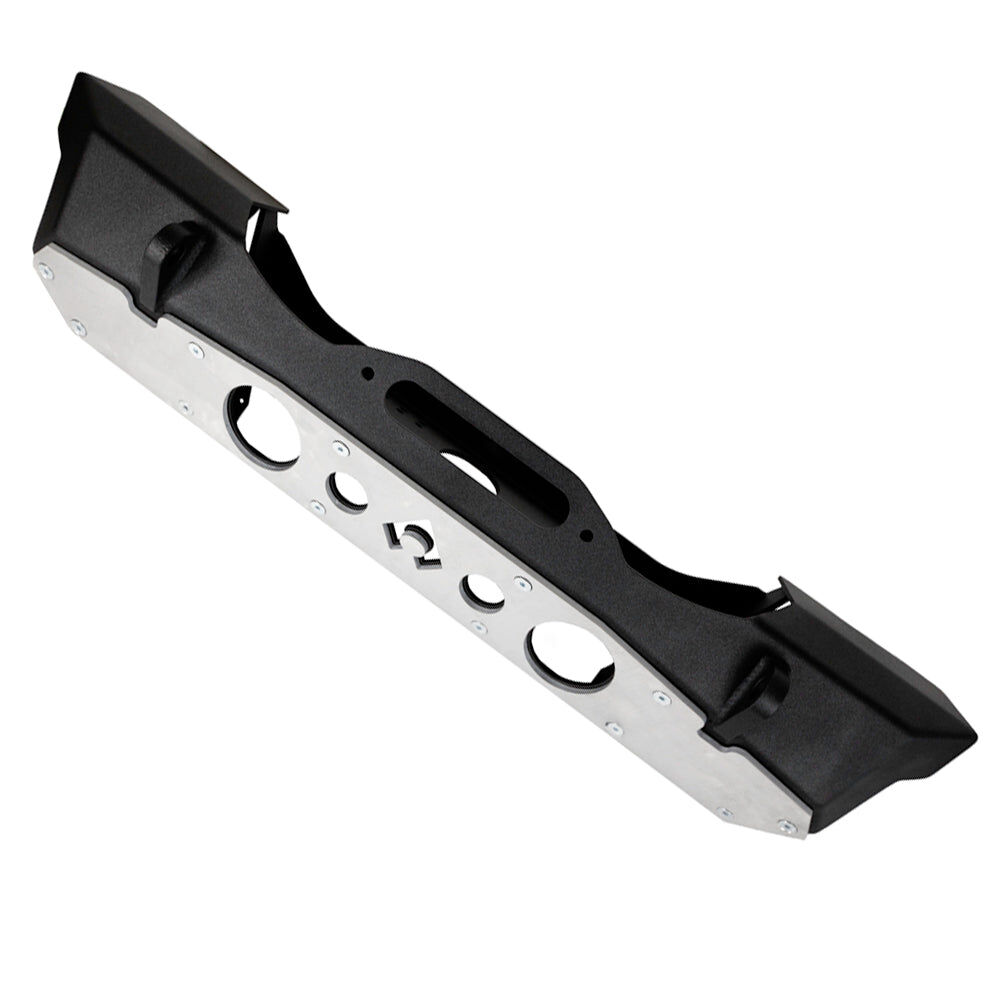 Powdercoat Nighthawk Front Bumper with Aluminum Skid for JK