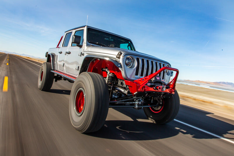 Bare Steel Nighthawk Mid-tube Stinger Front Bumper with Aluminum Skid for JK, JL, and JT - Bare Steel by Artec Industries