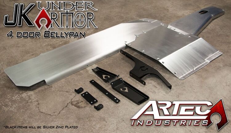 JK Under Armor 4 Door Bellypan Kit 12-17 Wrangler JK Unlimited by Artec Industries
