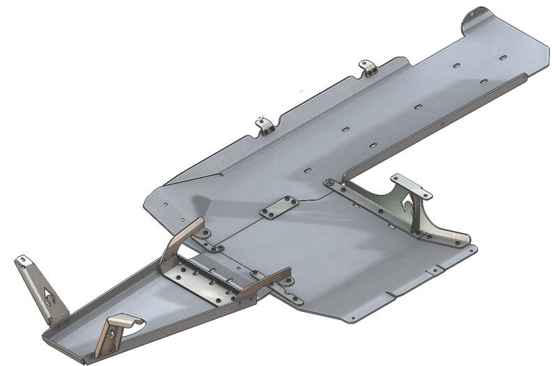 JK Under Armor 4 Door Bellypan Kit 07-11 Wrangler JK Unlimited by Artec Industries - JK1011