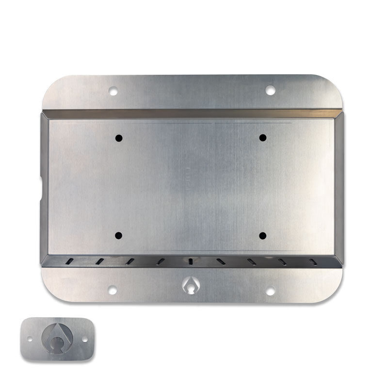 JK Spare Tire Delete Kit Bare Aluminum by Artec Industries - JK1111