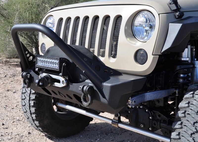 NightHawk Jeep JK Front Bumper W/Mid Tube Stinger by Artec Industries