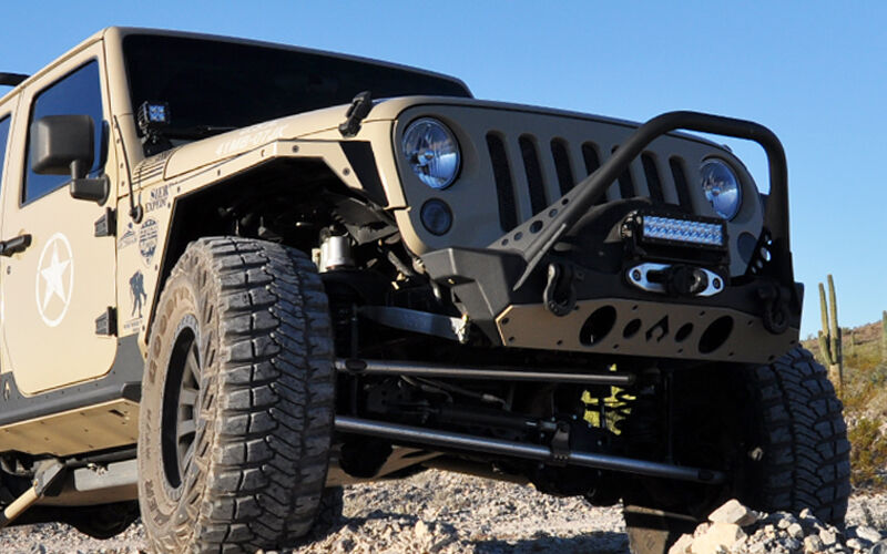 Jeep JK Front Bumper Rock Guard 07-18 Wrangler JK Aluminum by Artec Industries