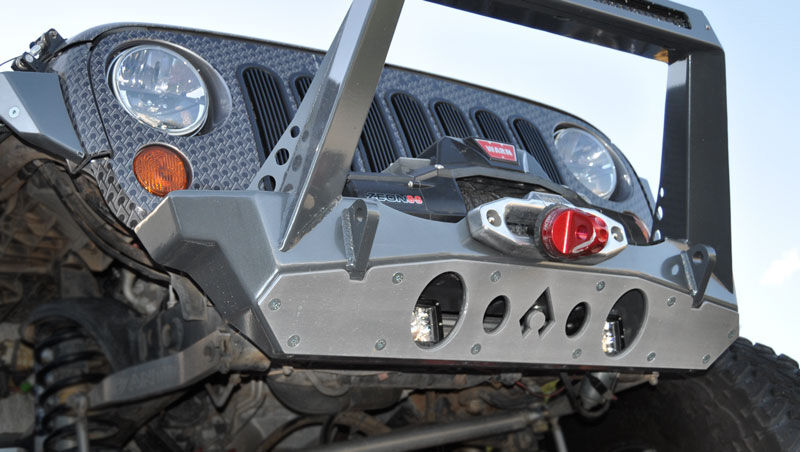 Jeep JK Front Bumper Rock Guard 07-18 Wrangler JK Aluminum by Artec Industries
