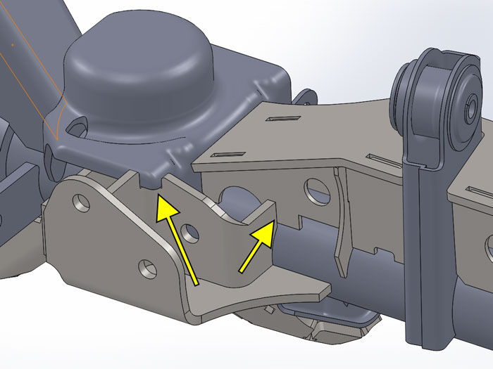 JK Heavy Duty Stock Tracbar Bracket by Artec Industries