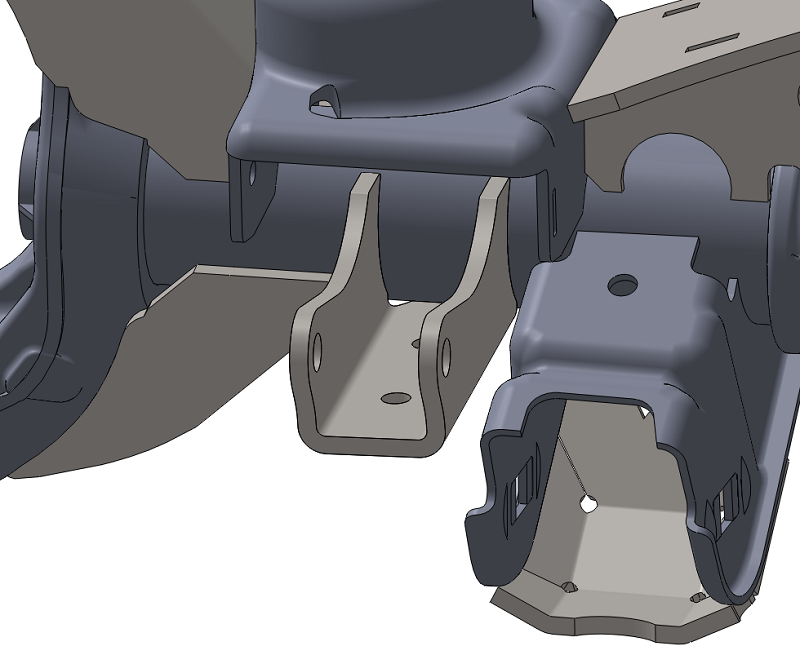 JK Front Axle Shock Mounts by Artec Industries