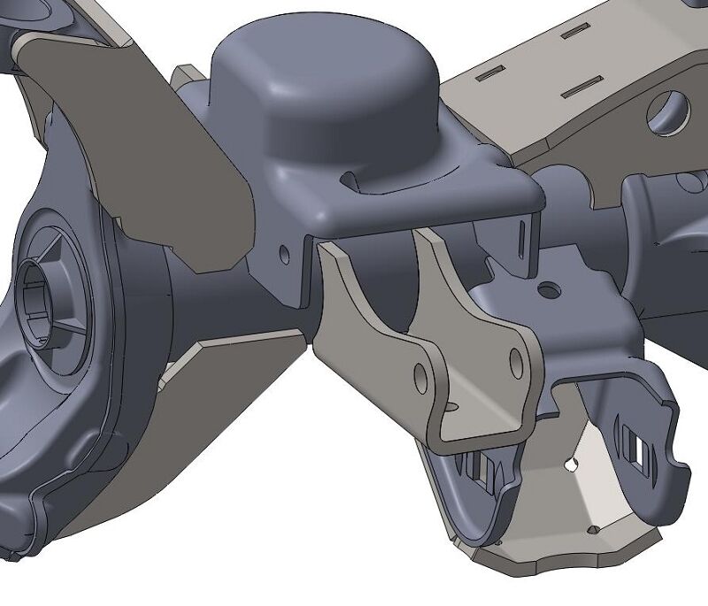 JK Front Axle Shock Mounts by Artec Industries - JK4413