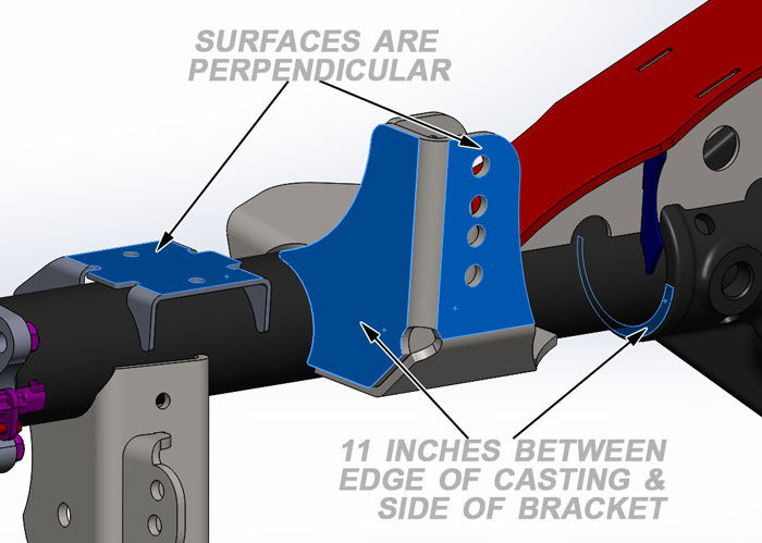 JK Rear Tracbar Bracket by Artec Industries