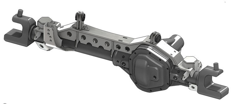 JK 1 Ton Front Dana 60 Swap Kit W/Adjustable Truss Upper Link Mount Single by Artec Industries - JK6013