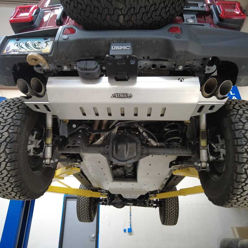 JLU 392 Muffler and Tip Skid by Artec Industries