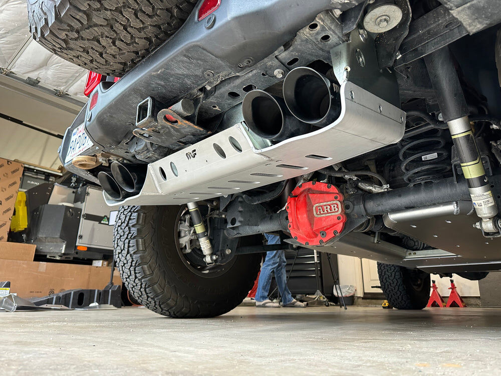 JLU Magnaflow Muffler and Tip Skid - 4 Door 392 Hemi Aluminum by Artec Industries