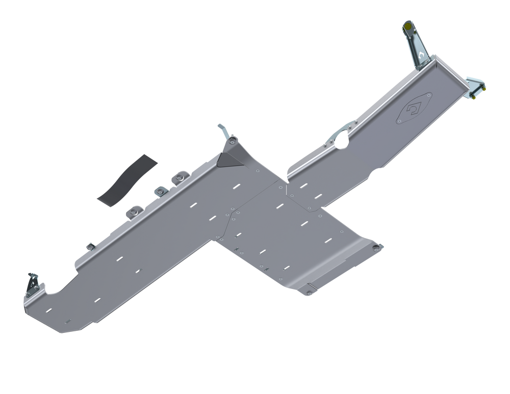 JLU Full Bellypan with Oil Door - 4 Door 3.6L Aluminum PRE-2018 by Artec Industries