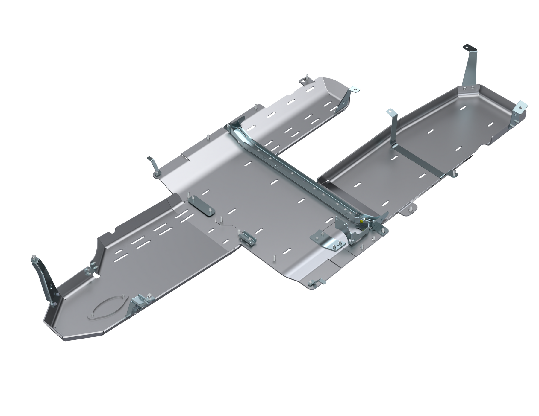 JLU Full Bellypan With Oil Door - 4 Door 3.0L Diesel Aluminum by Artec Industries